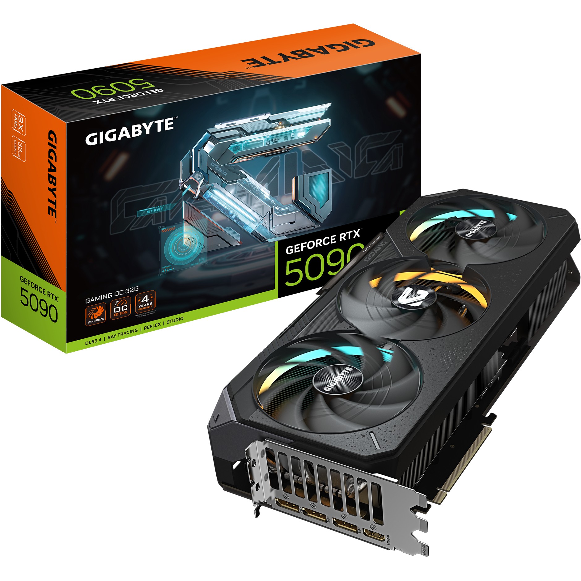 4719331355791 - GIGABYTE GeForce RTX 5090 GAMING OC - 32GB GDDR7 RAM - Grafikkarte 4719331355791 - GIGABYTE GeForce RTX 5090 GAMING OC - 32GB GDDR7 RAM - Grafikkarte