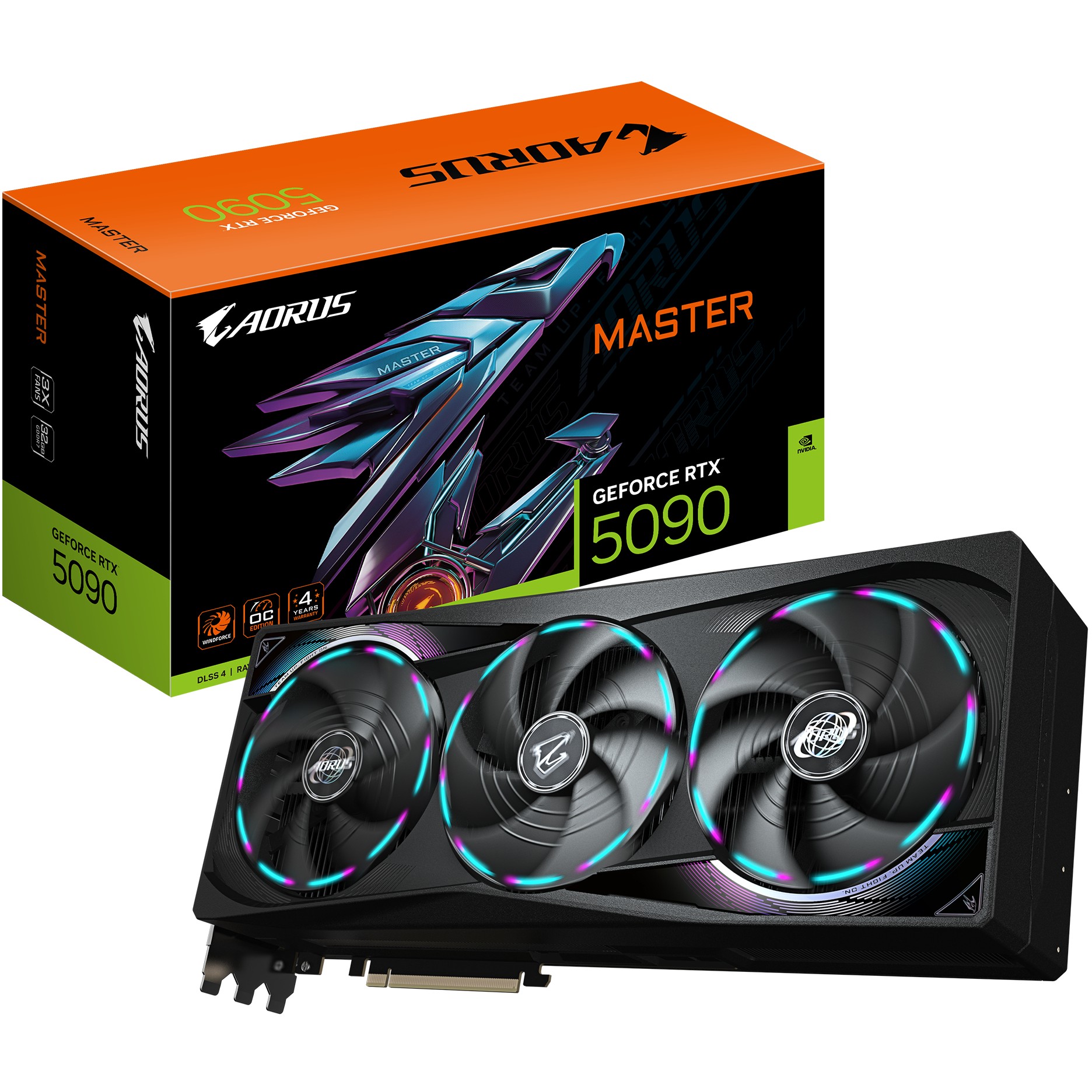 GIGABYTE AORUS GeForce RTX 5090 MASTER 32G - GV-N5090AORUS M-32GD
