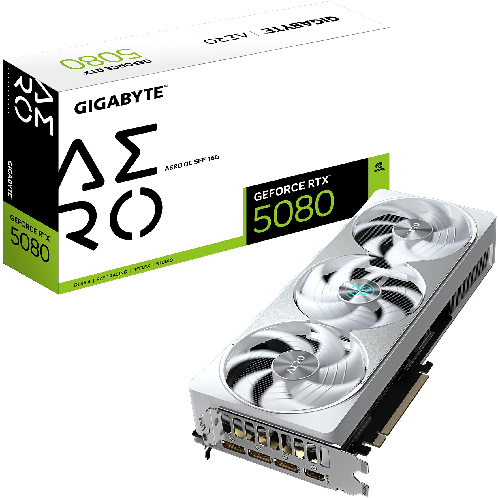 GIGABYTE GeForce RTX 5080 AERO OC SFF 16G - GV-N5080AERO OC-16GD