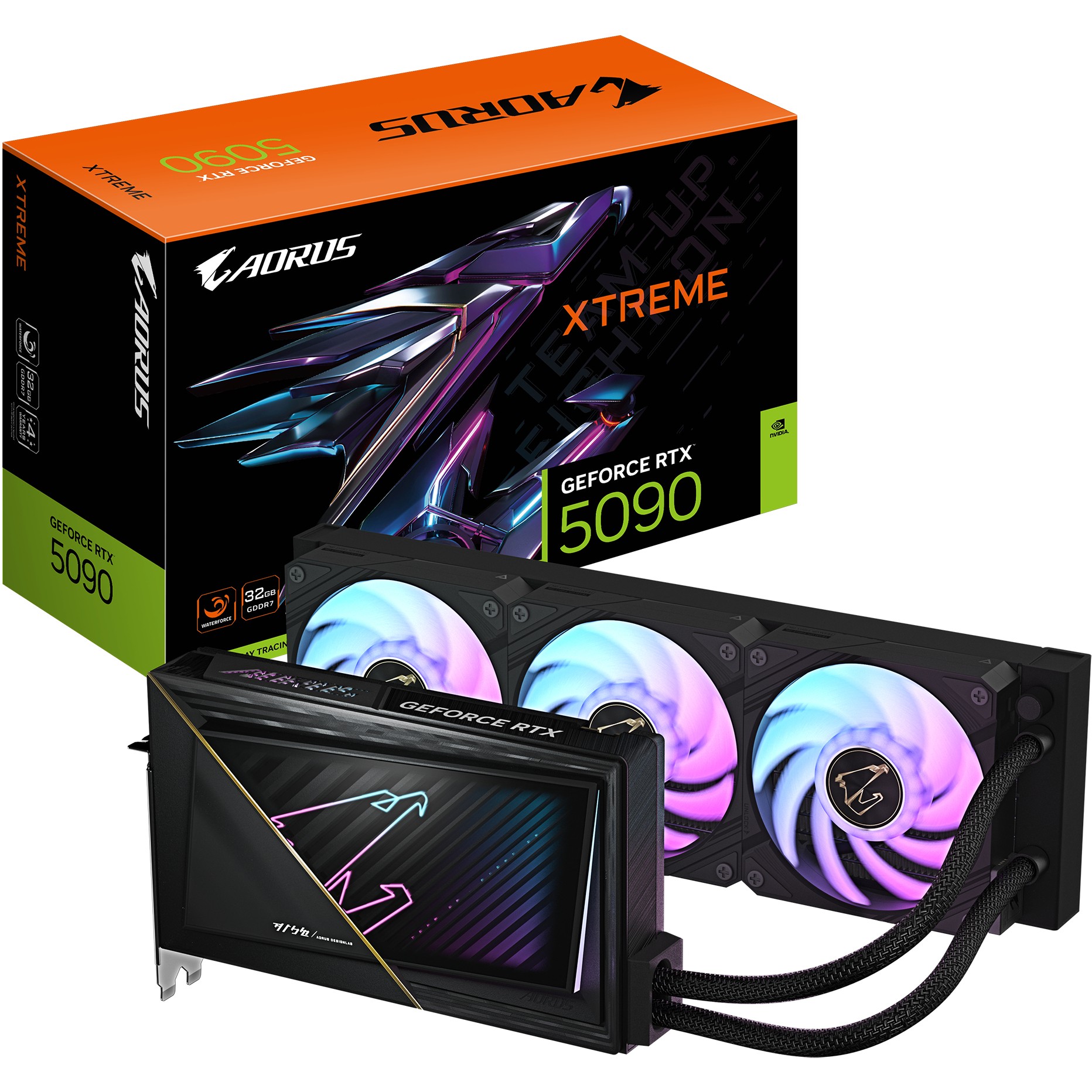 RTX 5090 32GB Gigabyte Aorus Xtreme Waterforce GDDR7, W-32GD (BILD1)
