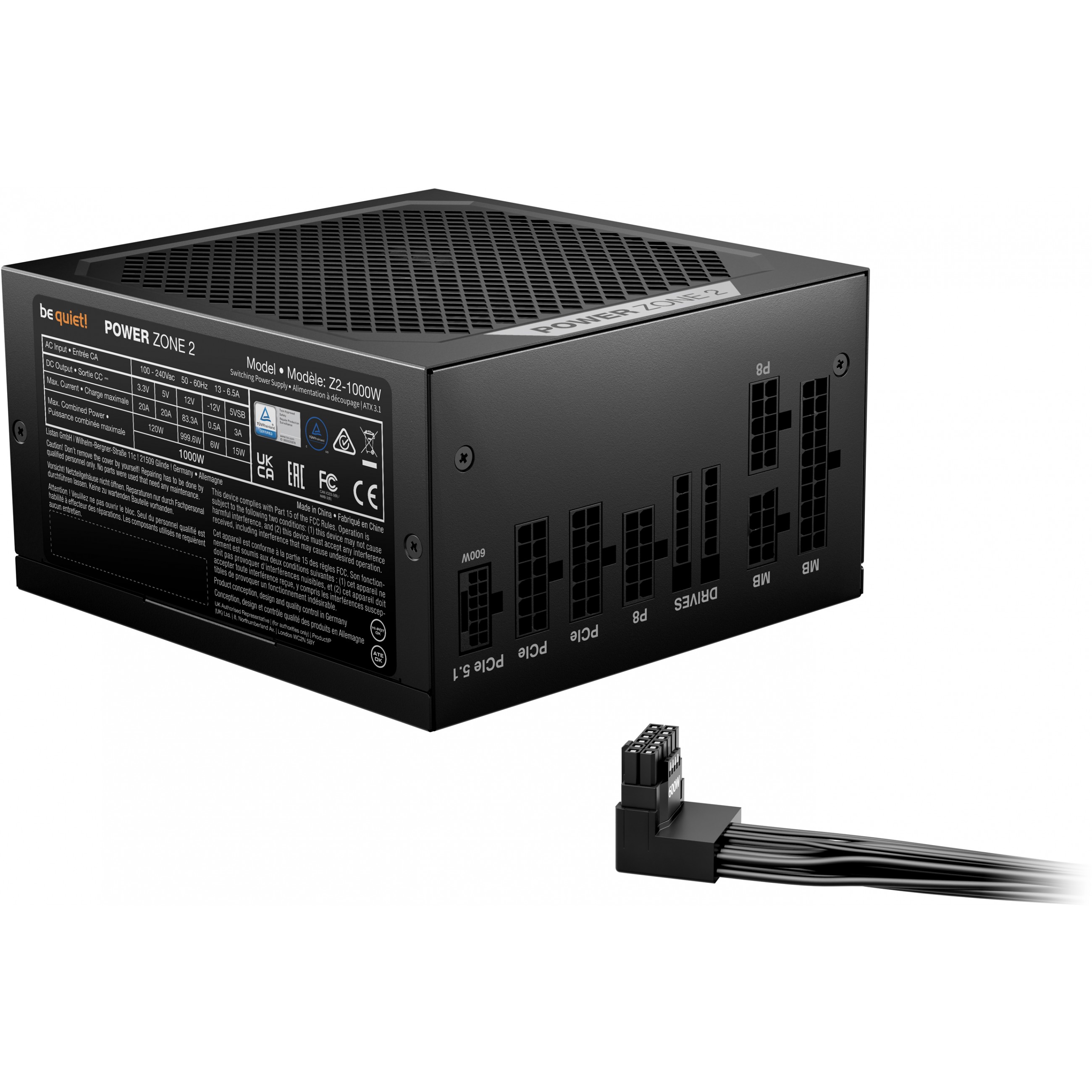 be quiet! POWER ZONE 2 1000W power supply unit, Be BP008EU (BILD2)