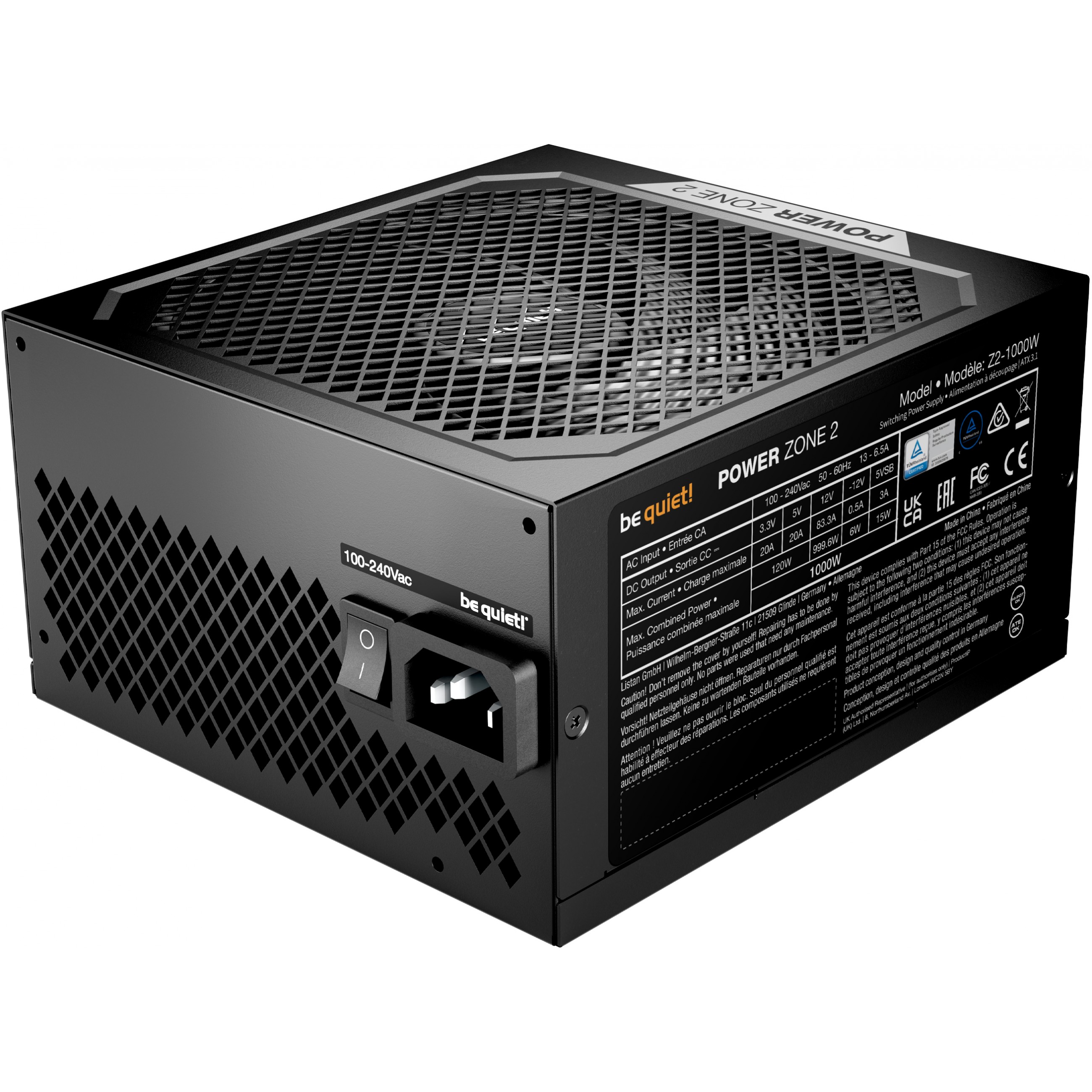 be quiet! POWER ZONE 2 1000W power supply unit, Be BP008EU (BILD3)
