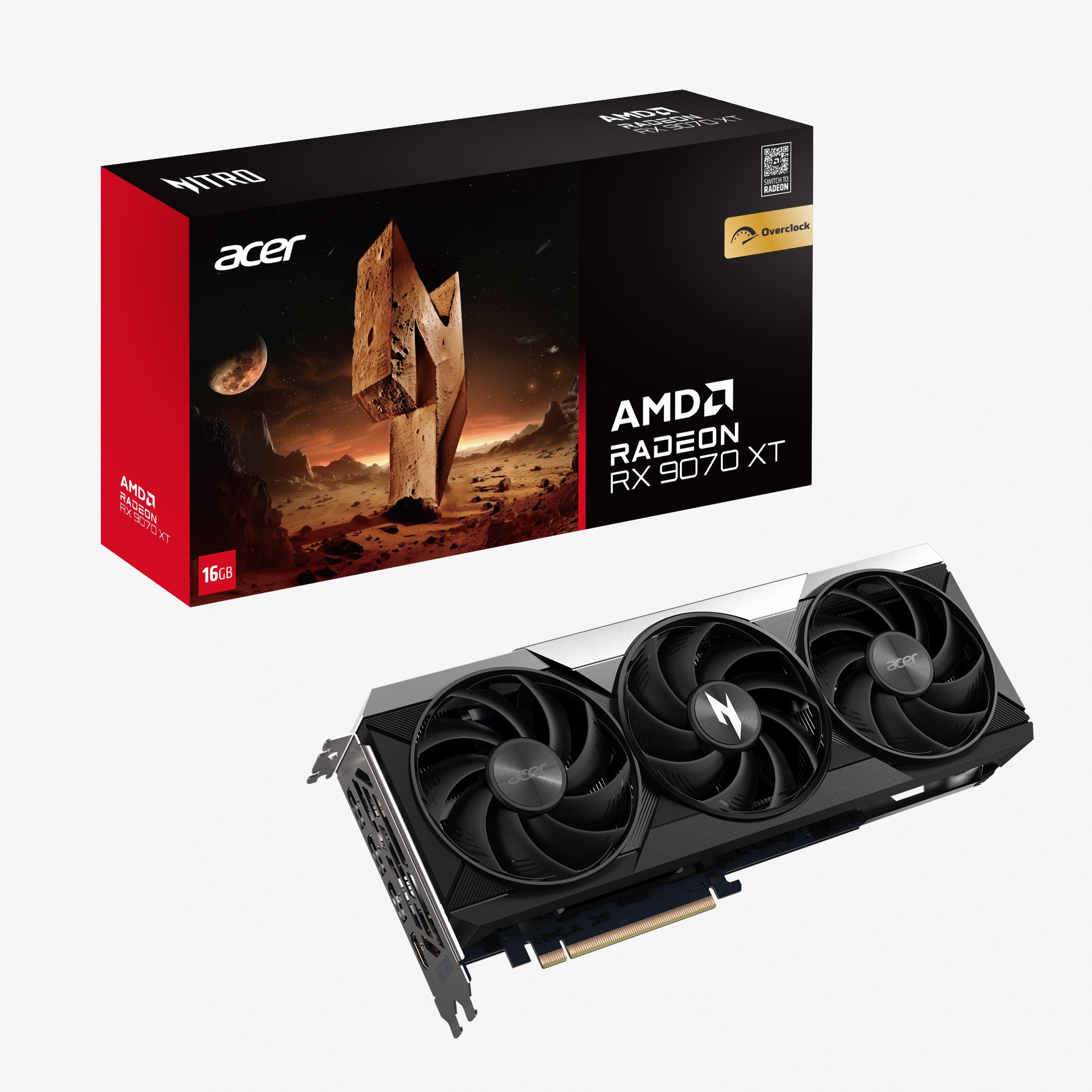 Acer Nitro Radeon RX 9070 XT OC 16GB Acer Nitro Radeon RX 9070 XT OC 16GB