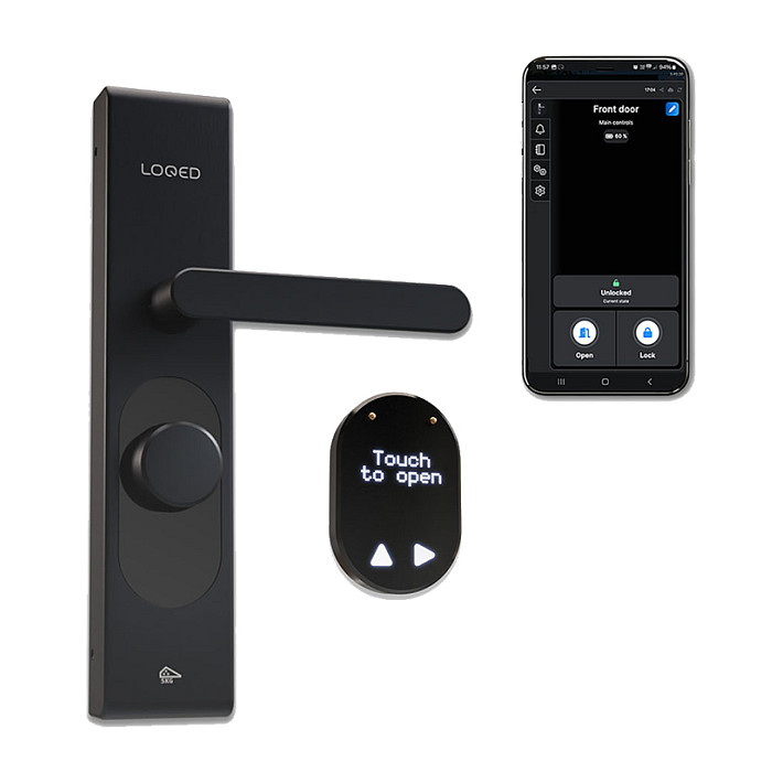 Shelly Plug & Play "LOQED Touch Smart Lock black" Smartes Türschloss