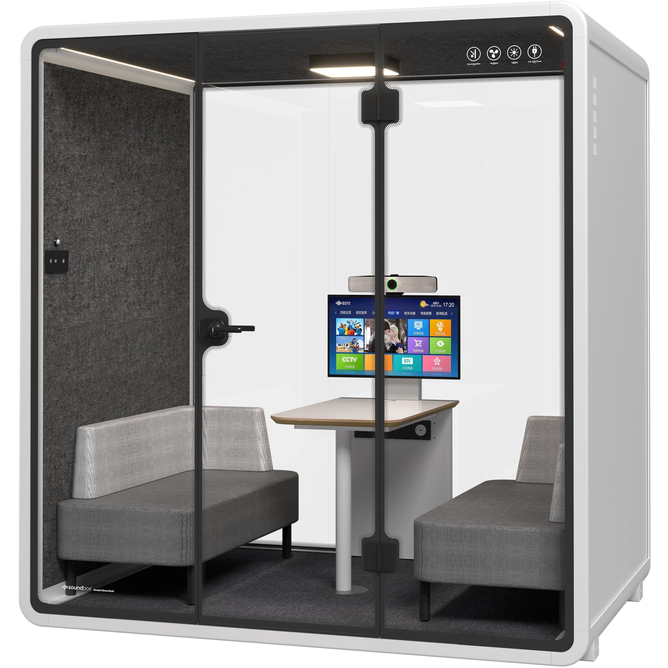 Soundbox Office Pod SR-L (F6) 4 person white