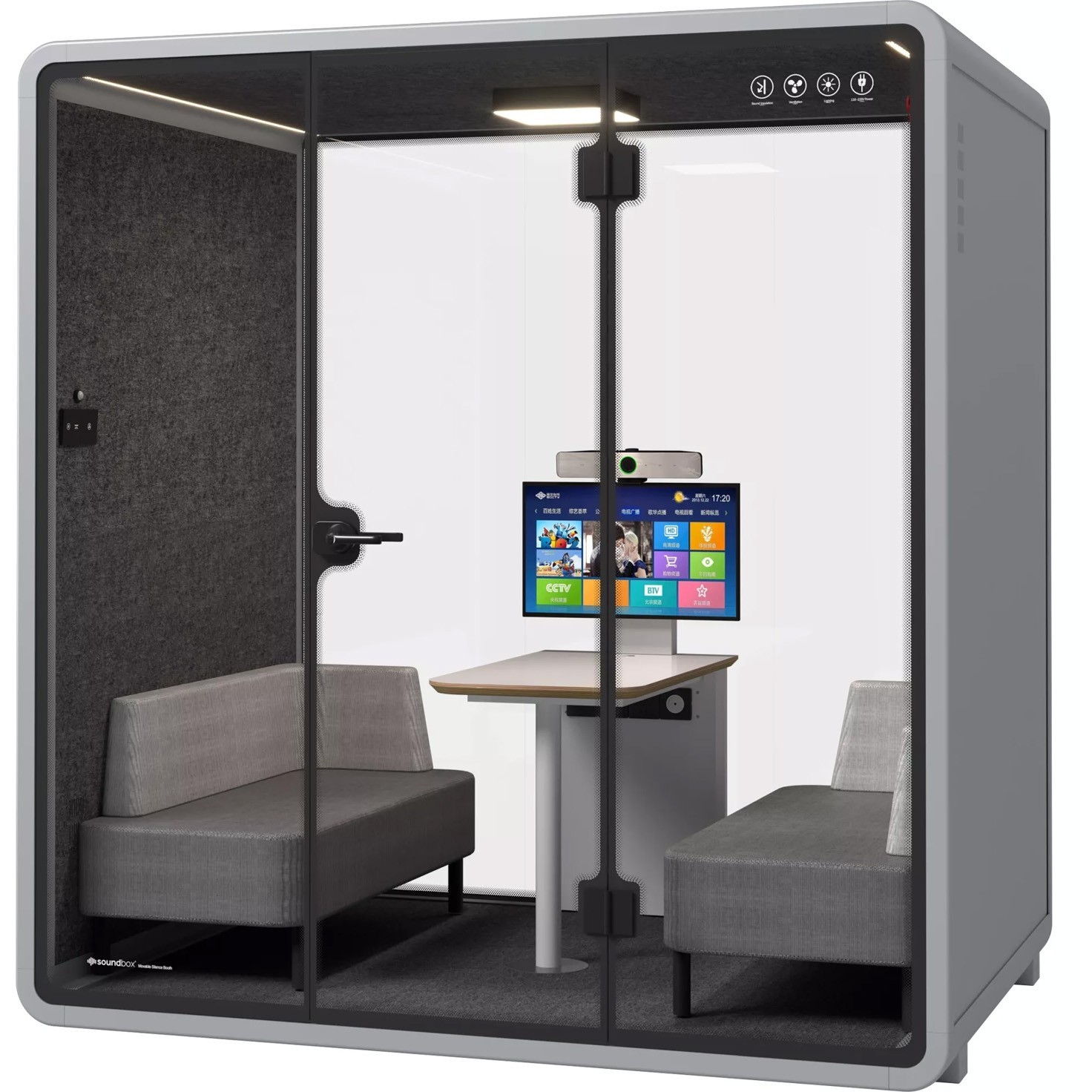Soundbox Office Pod SR-L (F6) 4 person grey