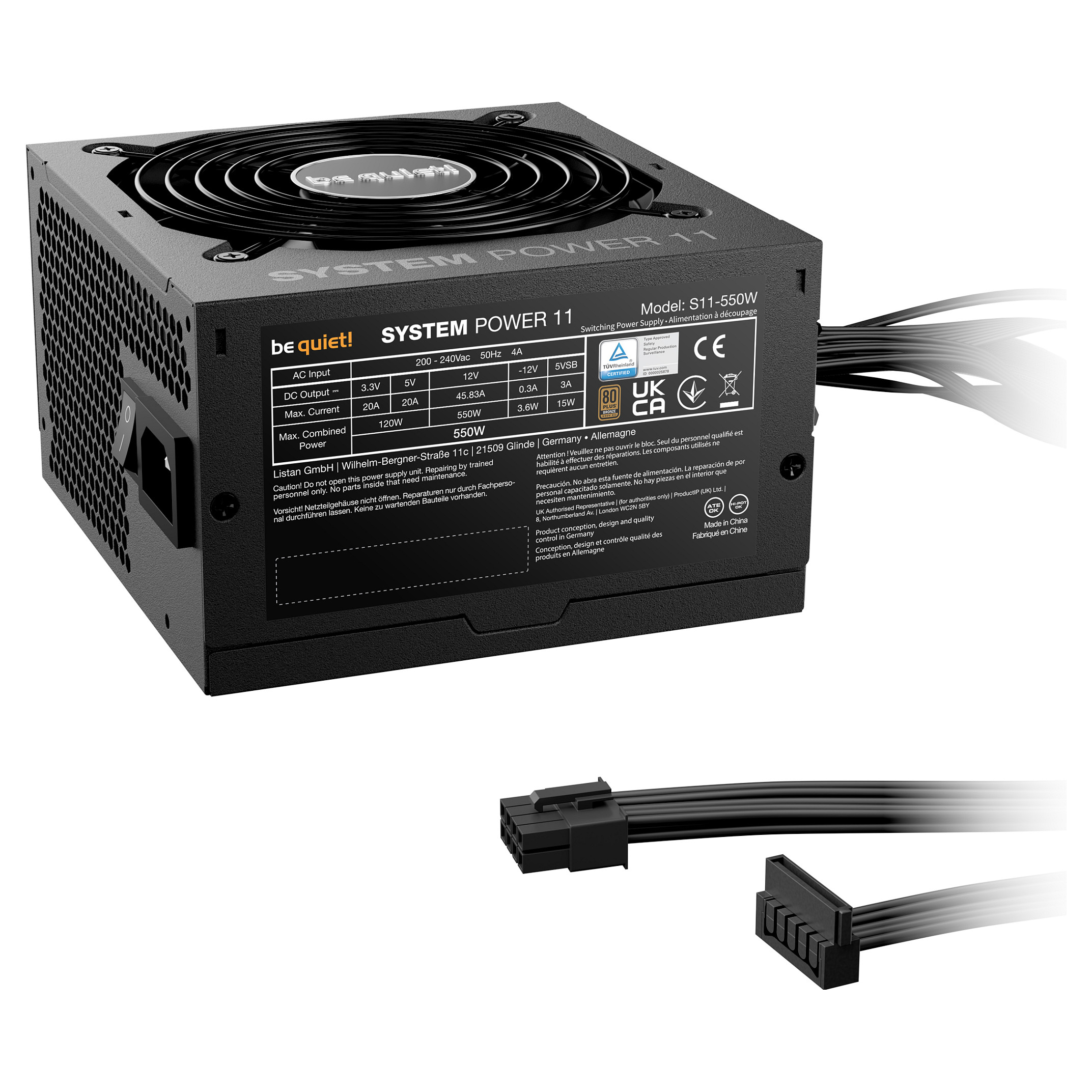 be quiet! System Power 11 550W power supply unit