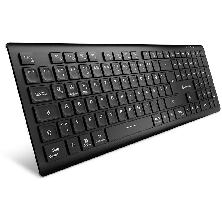 Sharkoon OfficePal K30W bk keyboard