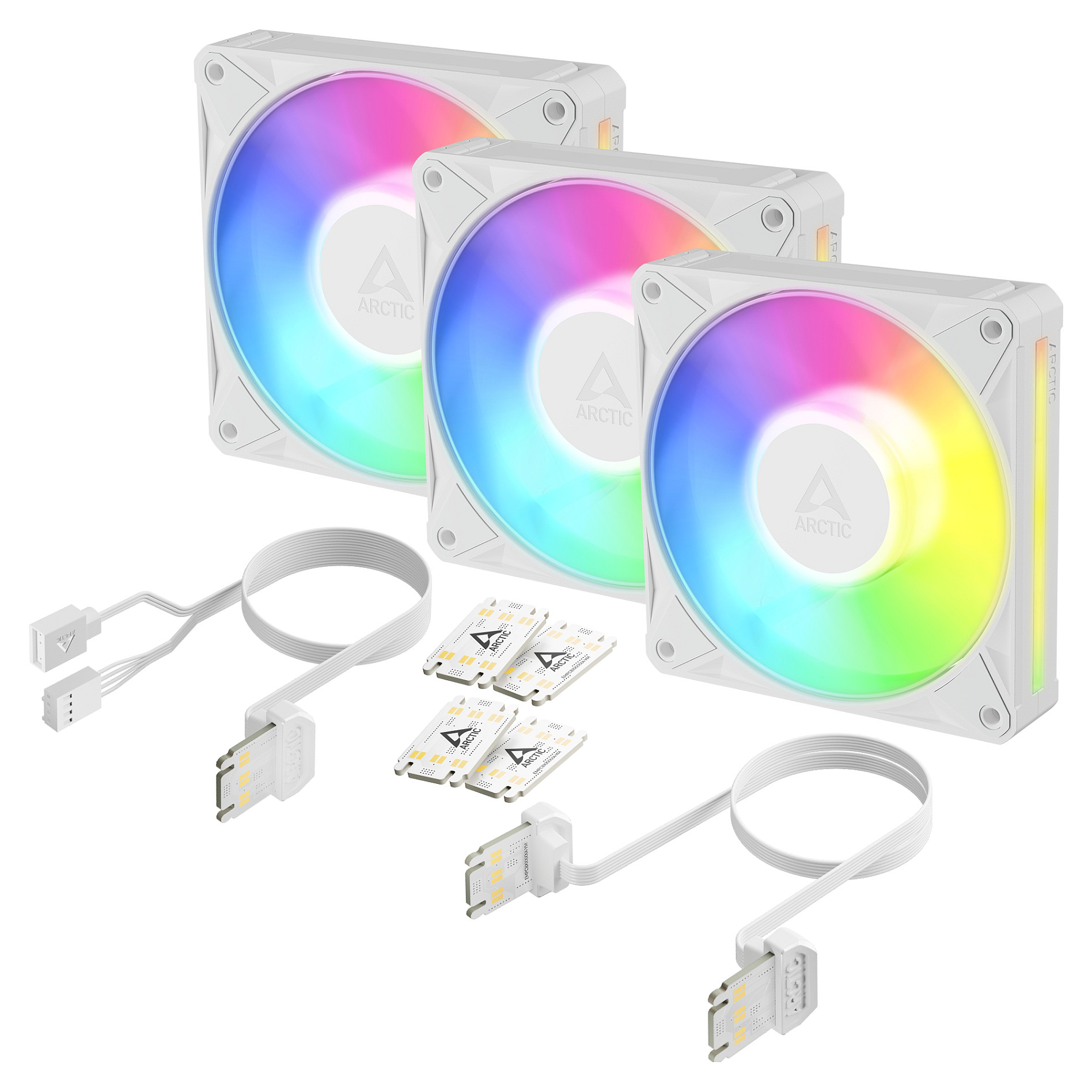 ARCTIC BioniX P12 A-RGB White 3er-Pack | Gehäuselüfter