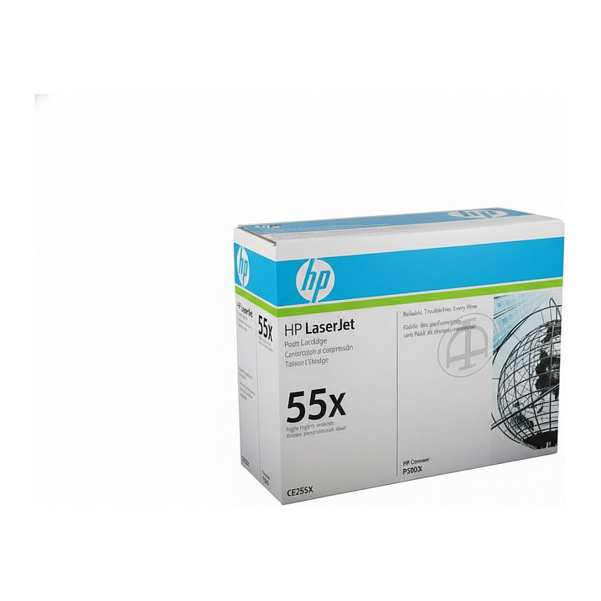 HP # 55X CE255XC black Contract-Toner - Hohe Kapazität Toner