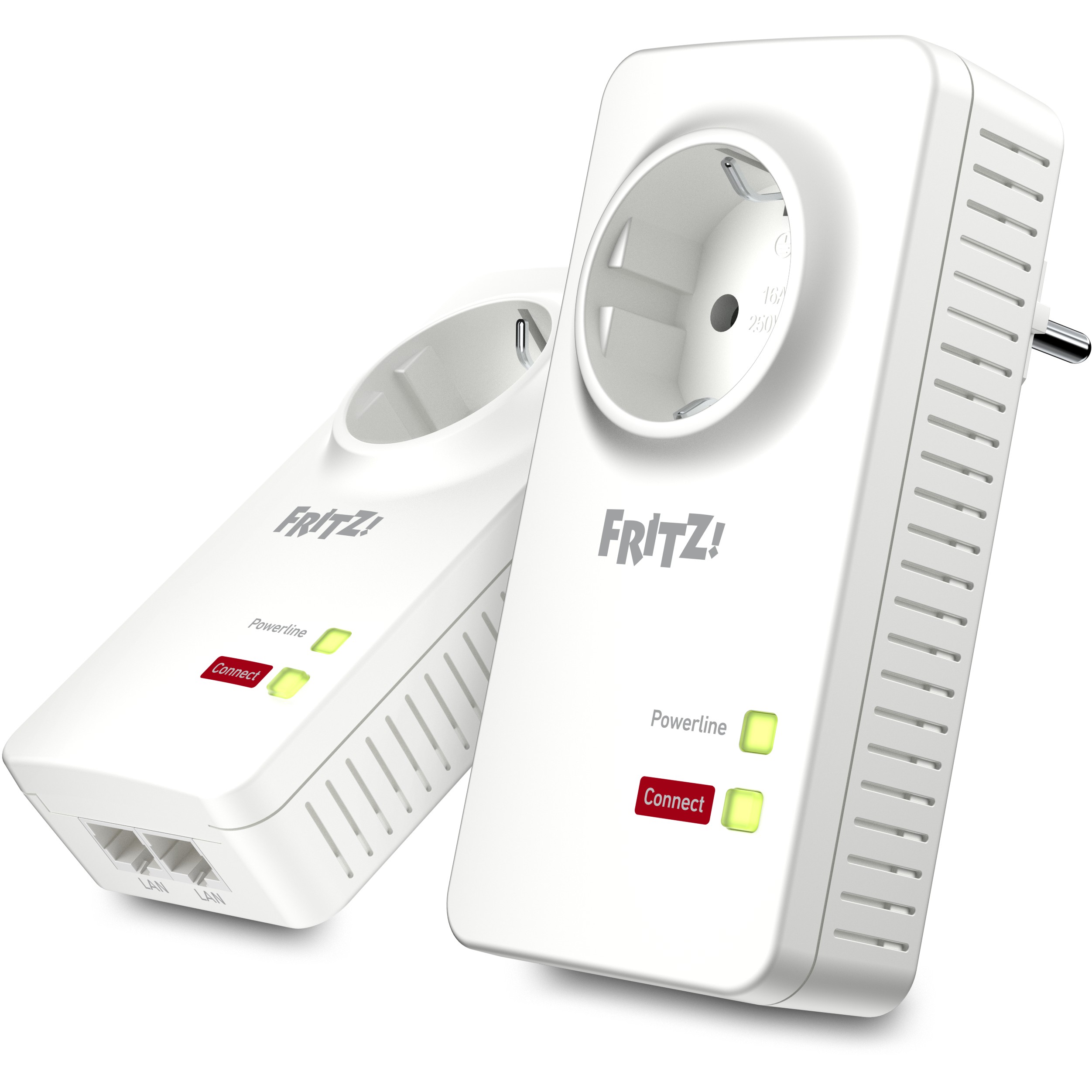 FRITZ!Powerline 1220E 1200 Mbit/s Eingebauter Ethernet-Anschluss Weiß 2 Stück(e)