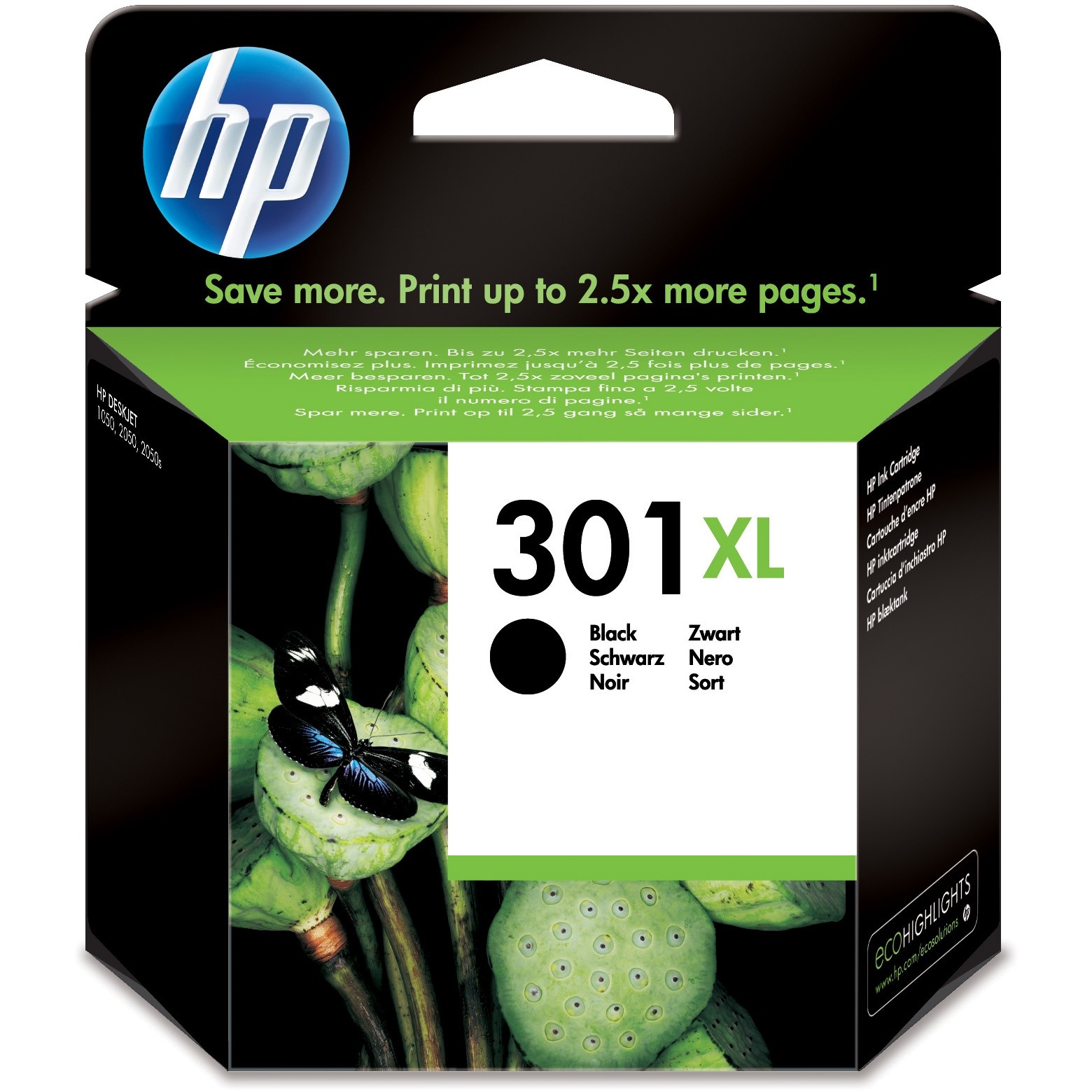 HP 301XL High Yield Black Original ink cartridge - CH563EE