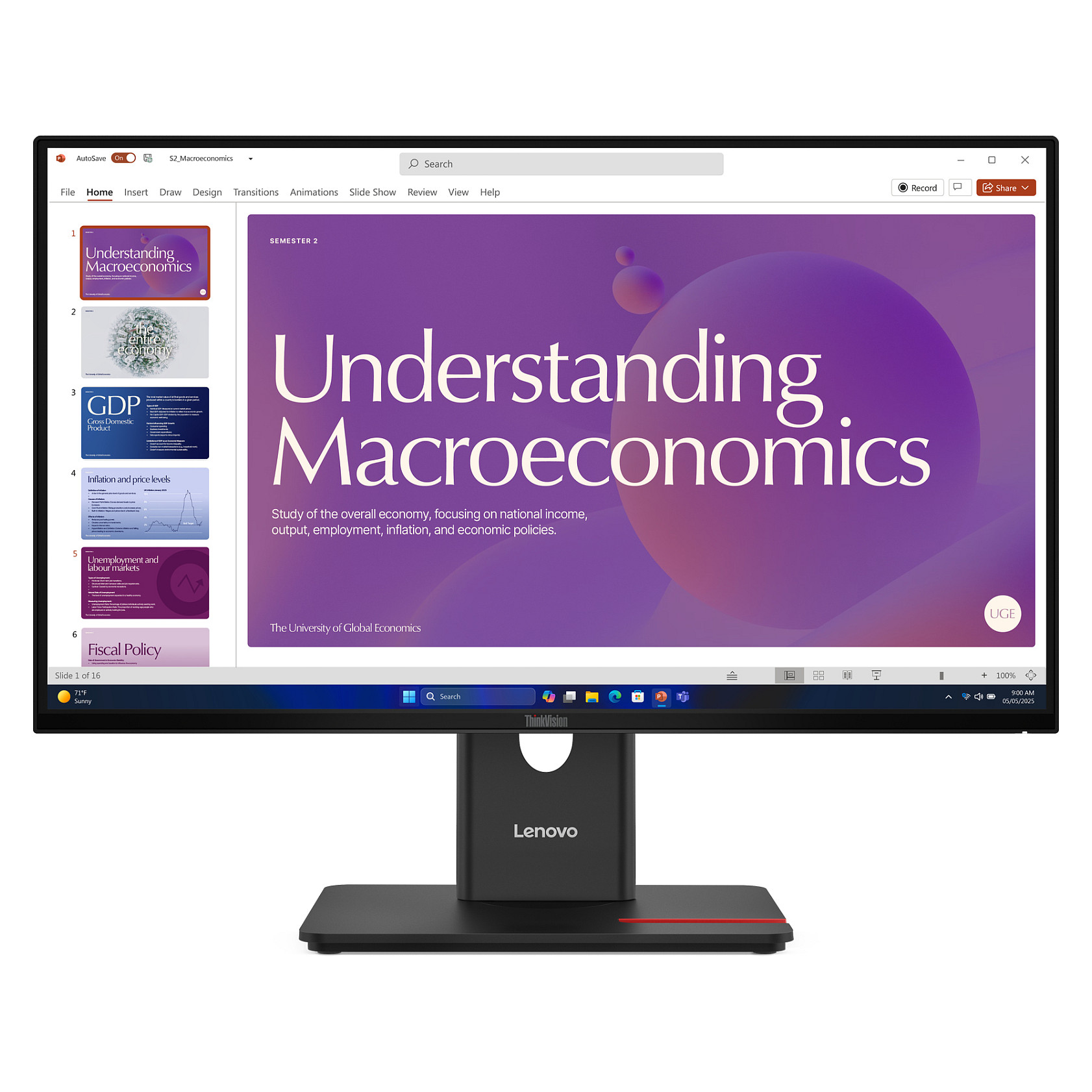 Lenovo ThinkVision T24D-40 computer monitor