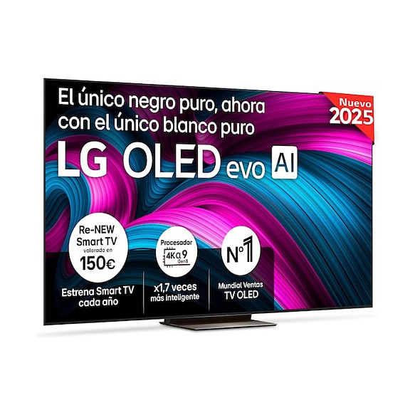 210,0cm/83" (3840x2160) LG OLED83C5ELA 16:9 OLED 144Hz HDMI USB WLAN Bluetooth HDR10 Speaker Black