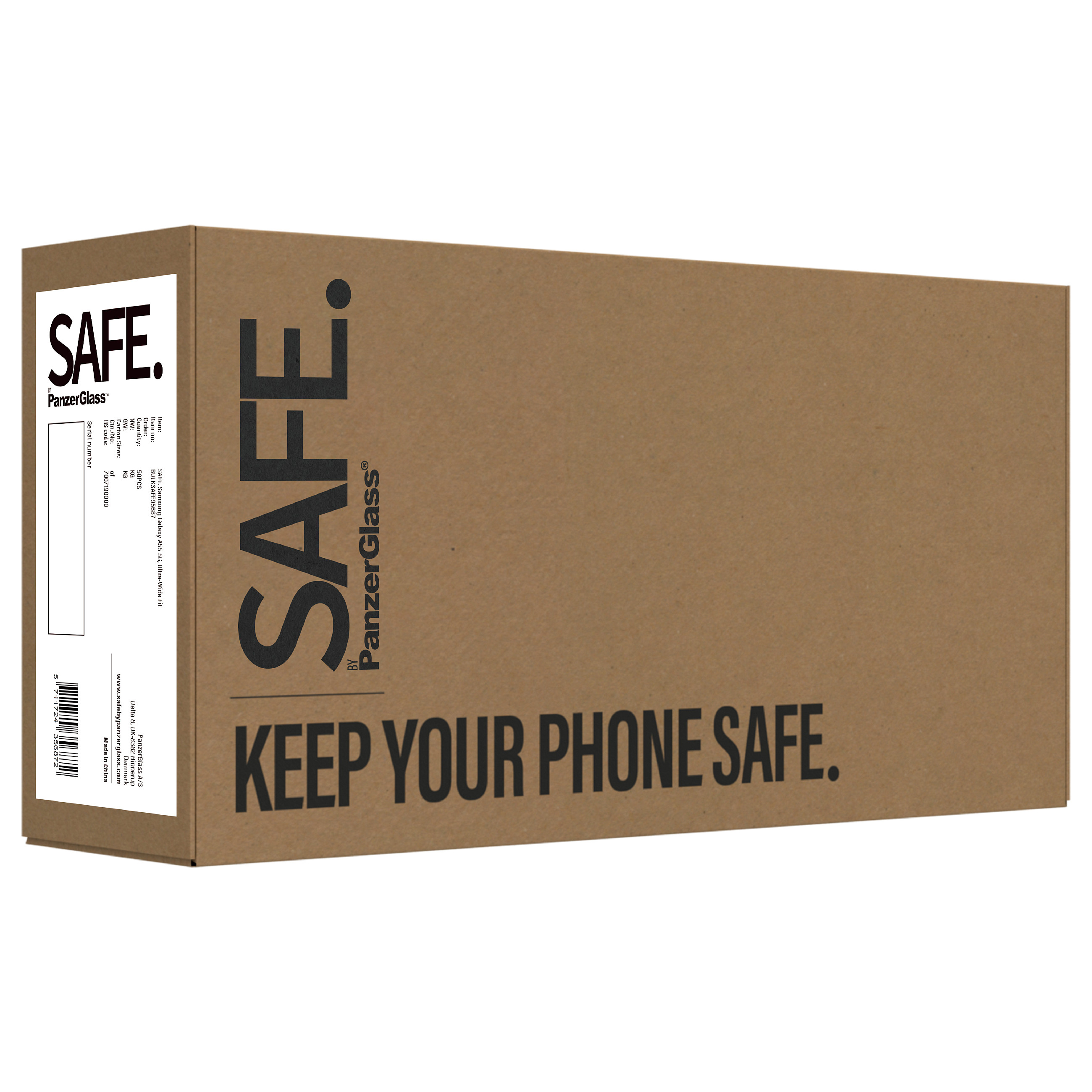 PanzerGlass SAFE. by ® Screen Protector Samsung Galaxy A55 5G | Ultra-Wide Fit | BULK