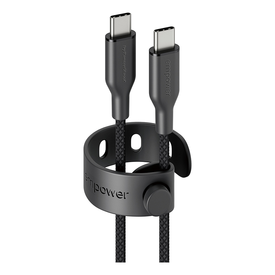 PanzerGlass empowerâ„¢ by ® Racing 60W USB-C to USB-C Cable | USB 2.0 | 2M | Space Black USB cable Smartphone Zubehör