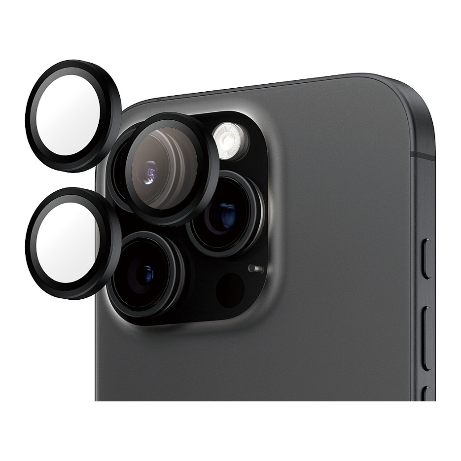 PanzerGlass ® Hoops® Camera Lens Protector Black iPhone 16 Pro | 16 Pro Max Smartphone Zubehör