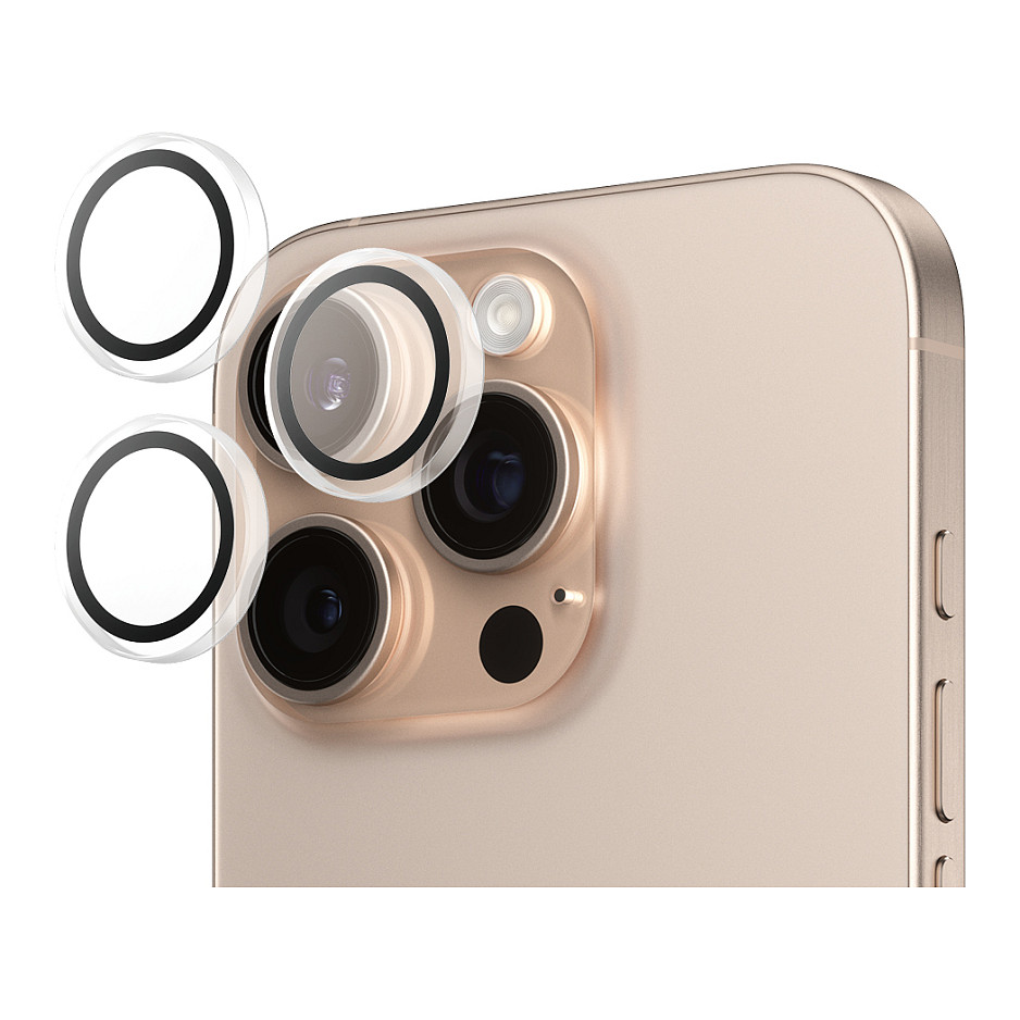 PanzerGlass ® Hoops® Camera Lens Protector Transparent iPhone 16 Pro | 16 Pro Max