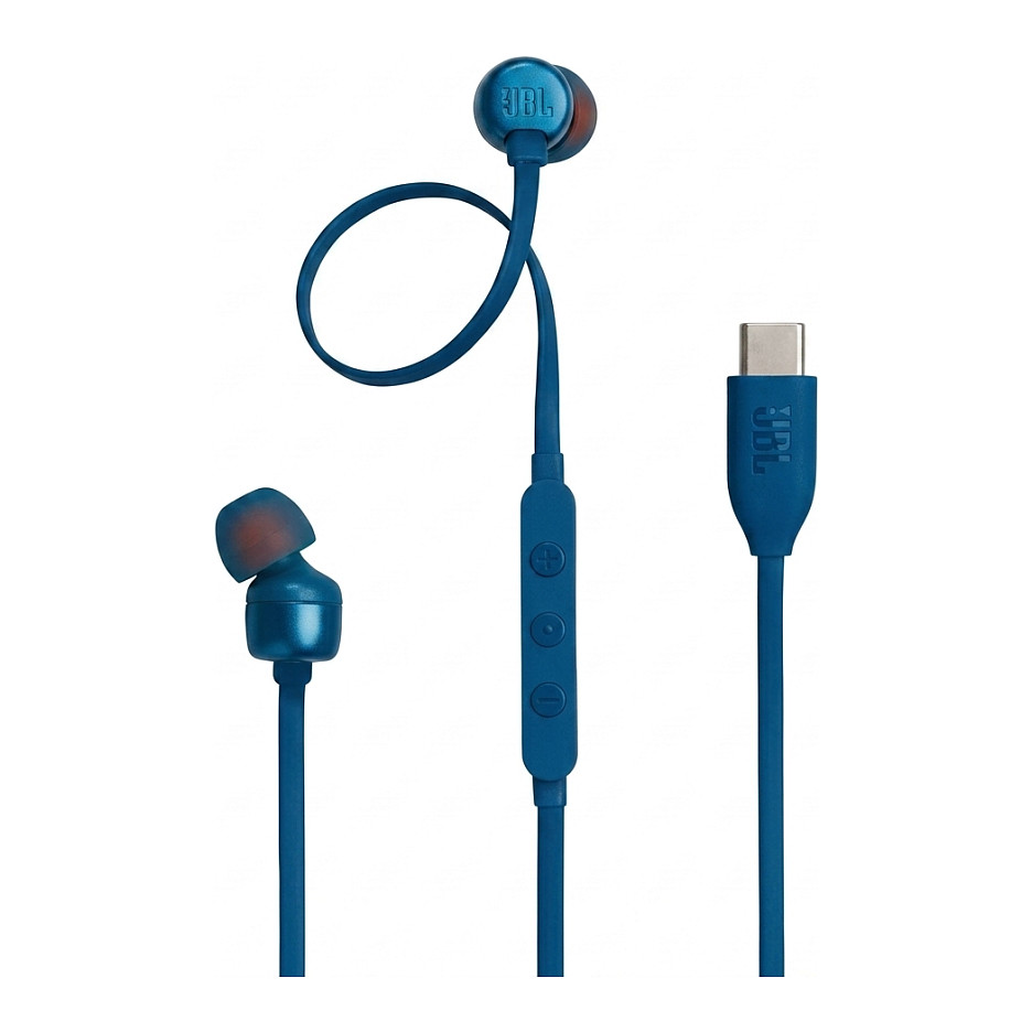 JBL Tune 310C, In-Ear Wired USB-C Headphone with High Resolution blue