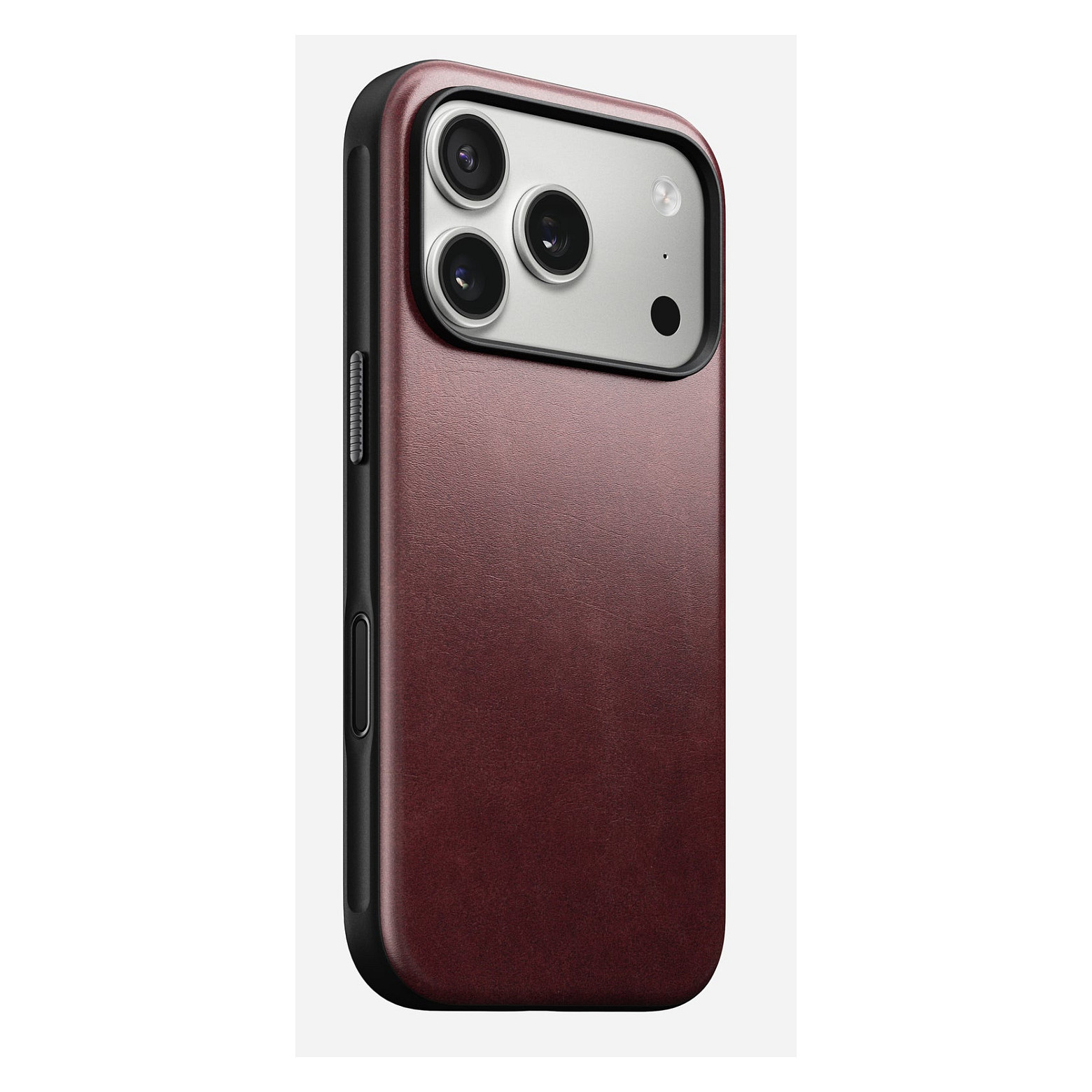 Nomad Modern Leather Case iPhone 17 Pro Burgundy Horween