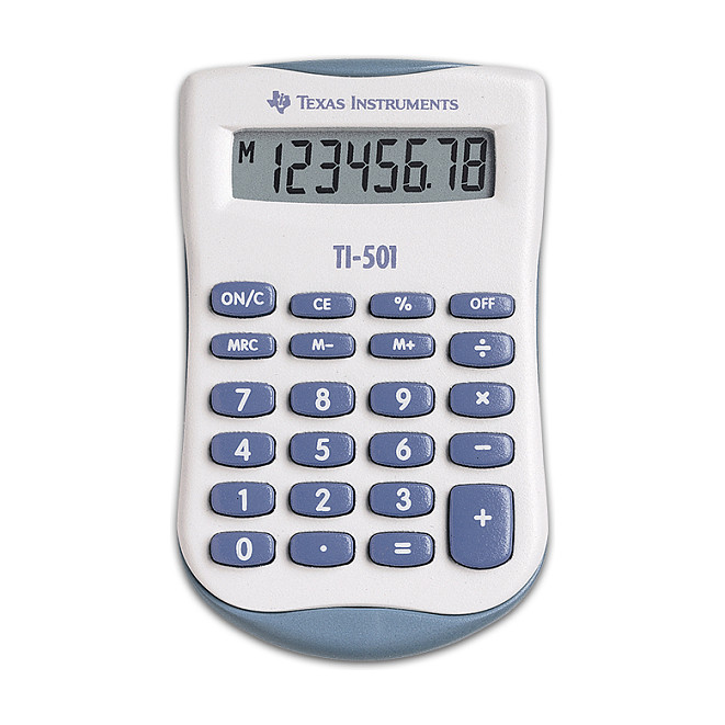 TEXAS INSTRUMENTS Taschenrechner TI-501 weiß Büro-Ausstattung