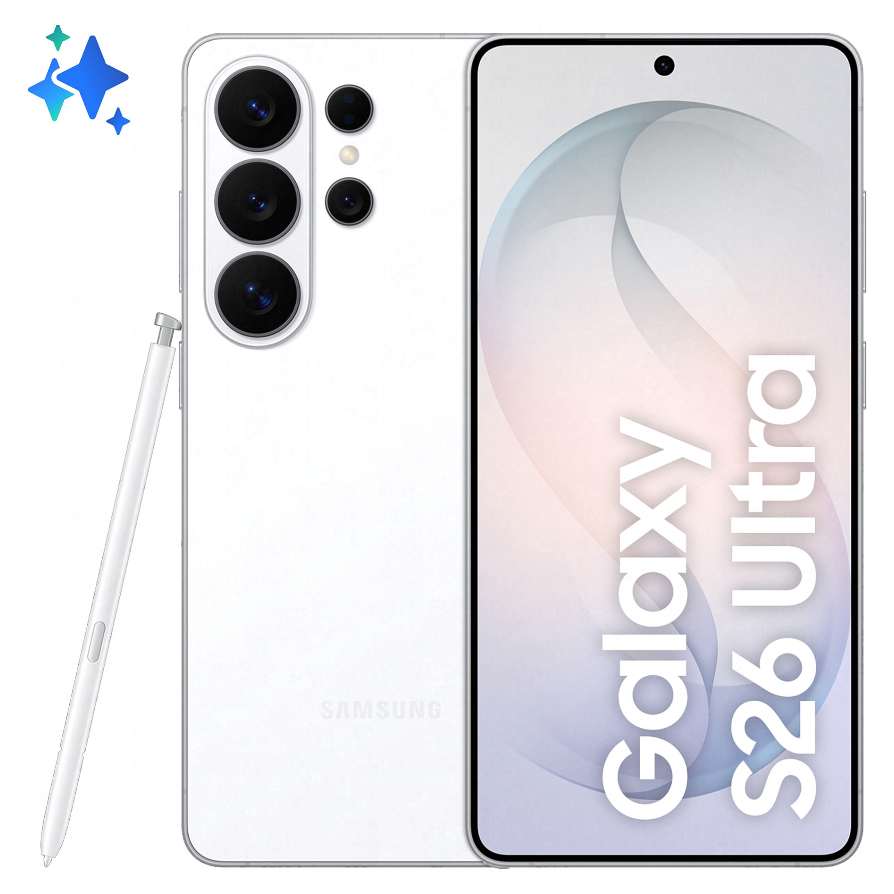 Samsung Galaxy S26 Ultra 512GB White 17,49cm (6,9") OLED Display, Android 16, 200MP Quad-Kamera