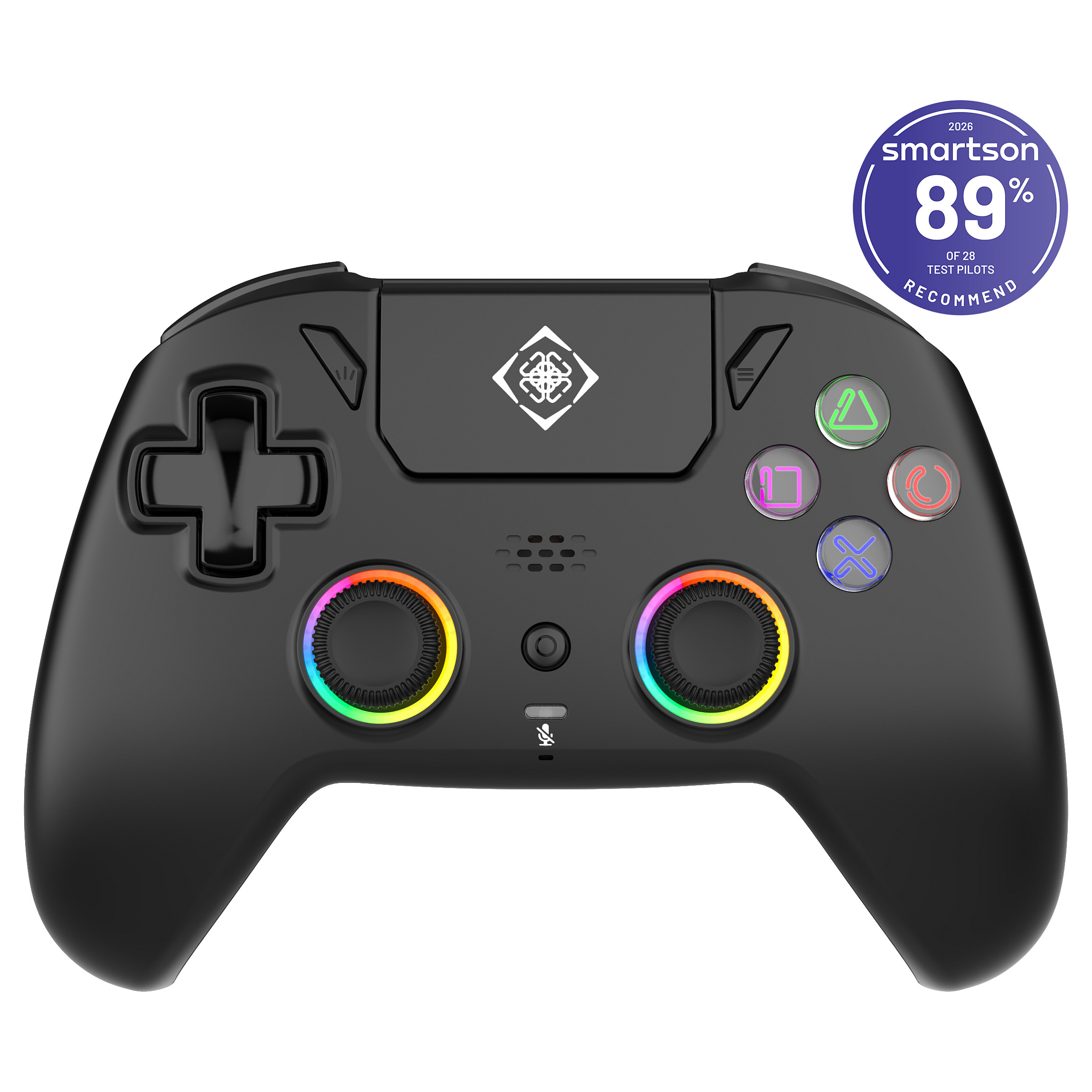 Deltaco PS5 Controller wireless RGB Hall-Effect schwarz Joysticks/-pads/-wheels
