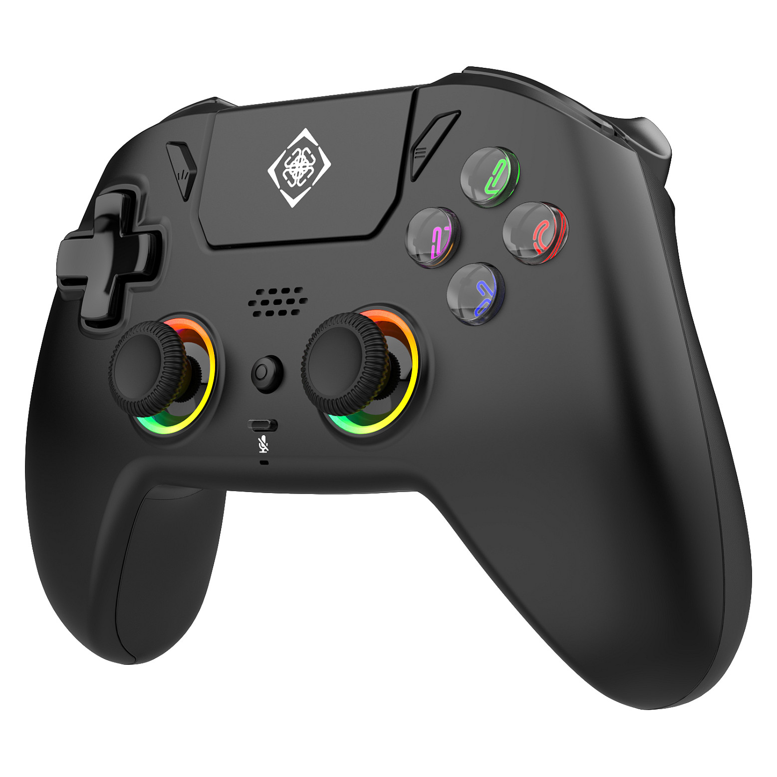 Deltaco PS5 Controller wireless RGB Hall-Effect schwarz