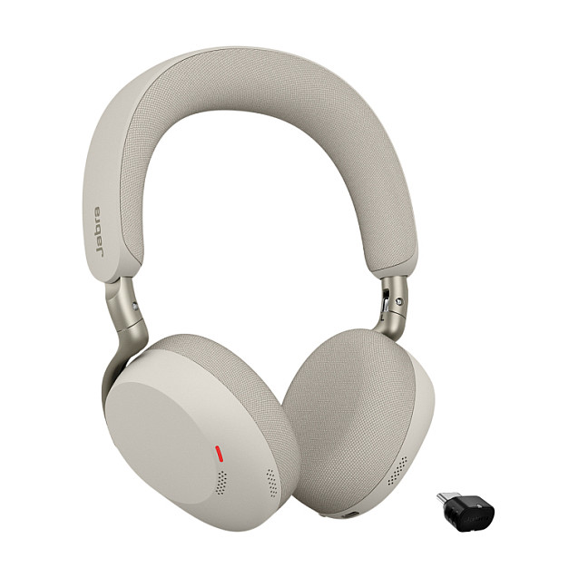 Jabra Evolve3 75 MS + Link 390c warm grey Kopfhörer & Headsets