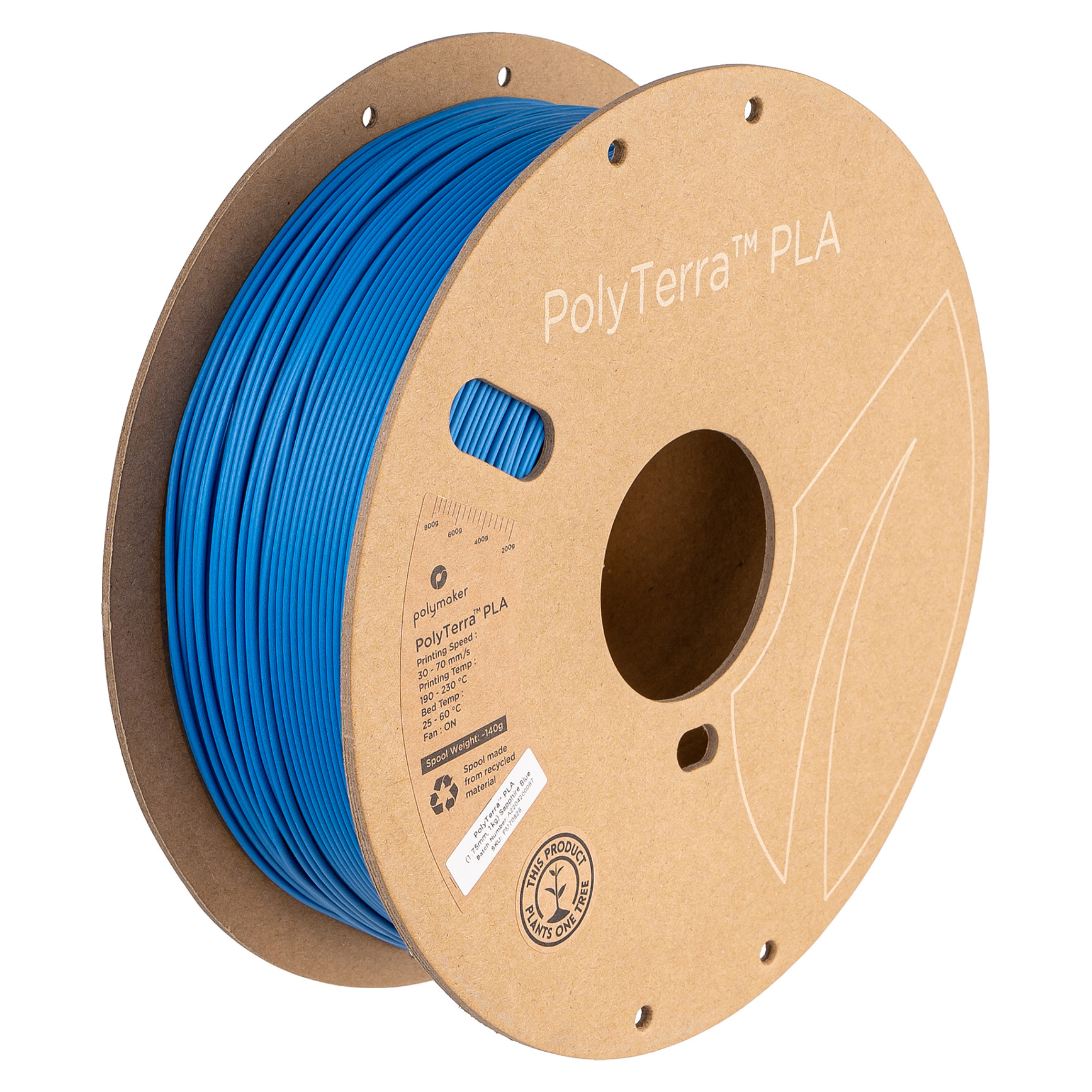 PLA 1,75mm SAPHIRE BLUE 1kg 3D Druck