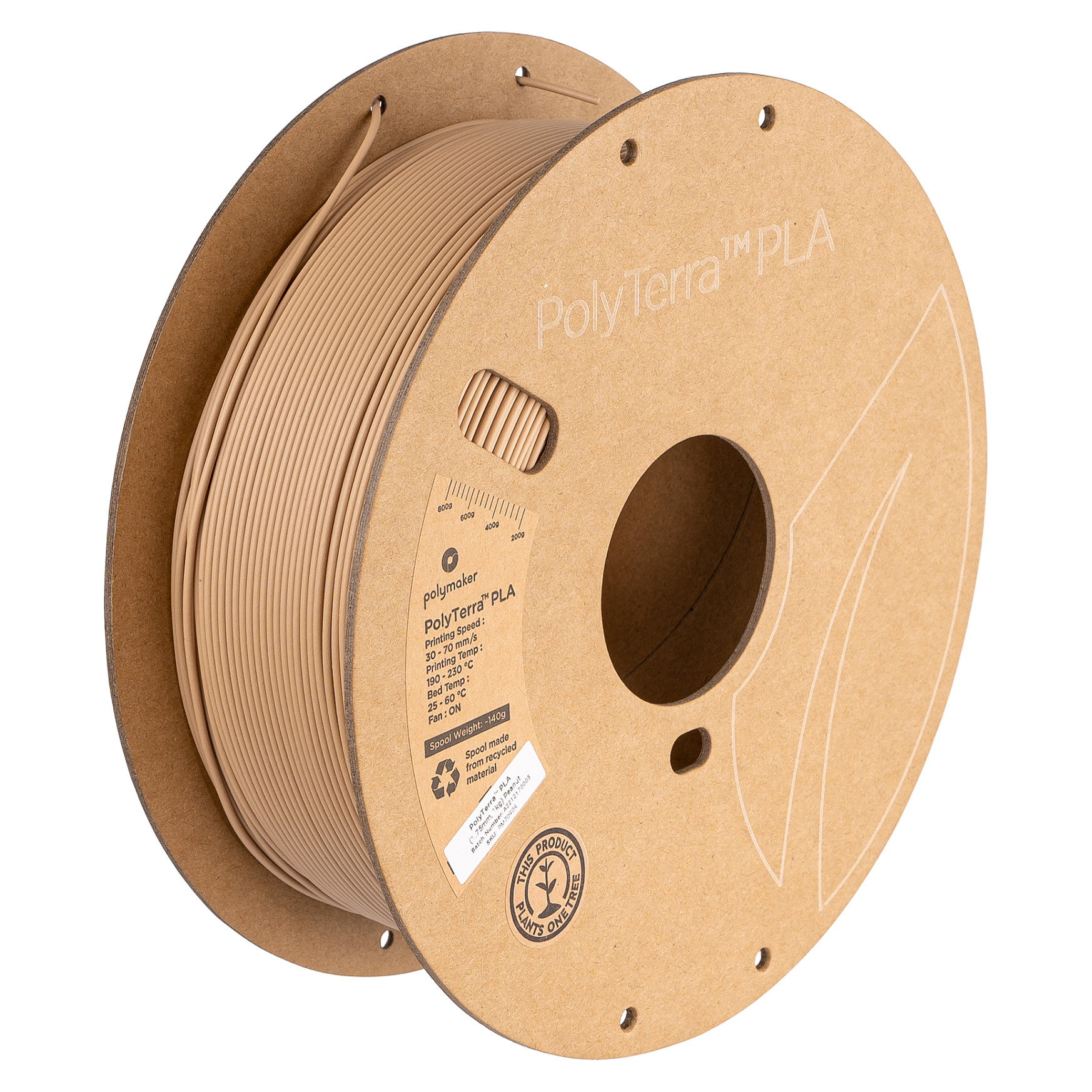 PLA 1,75mm PEANUT 1kg 3D Druck