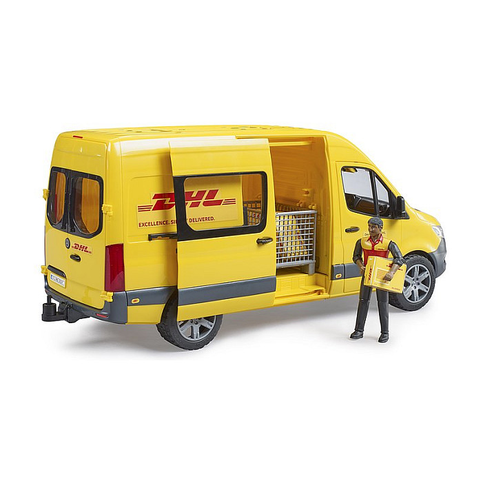 BRUDER MB Sprinter DHL mit Fahrer (gelb)