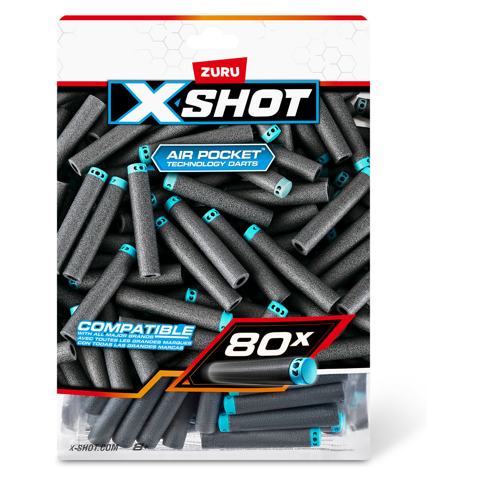 ZURU XSHOT Excel - Nachfllpackung 80 Darts