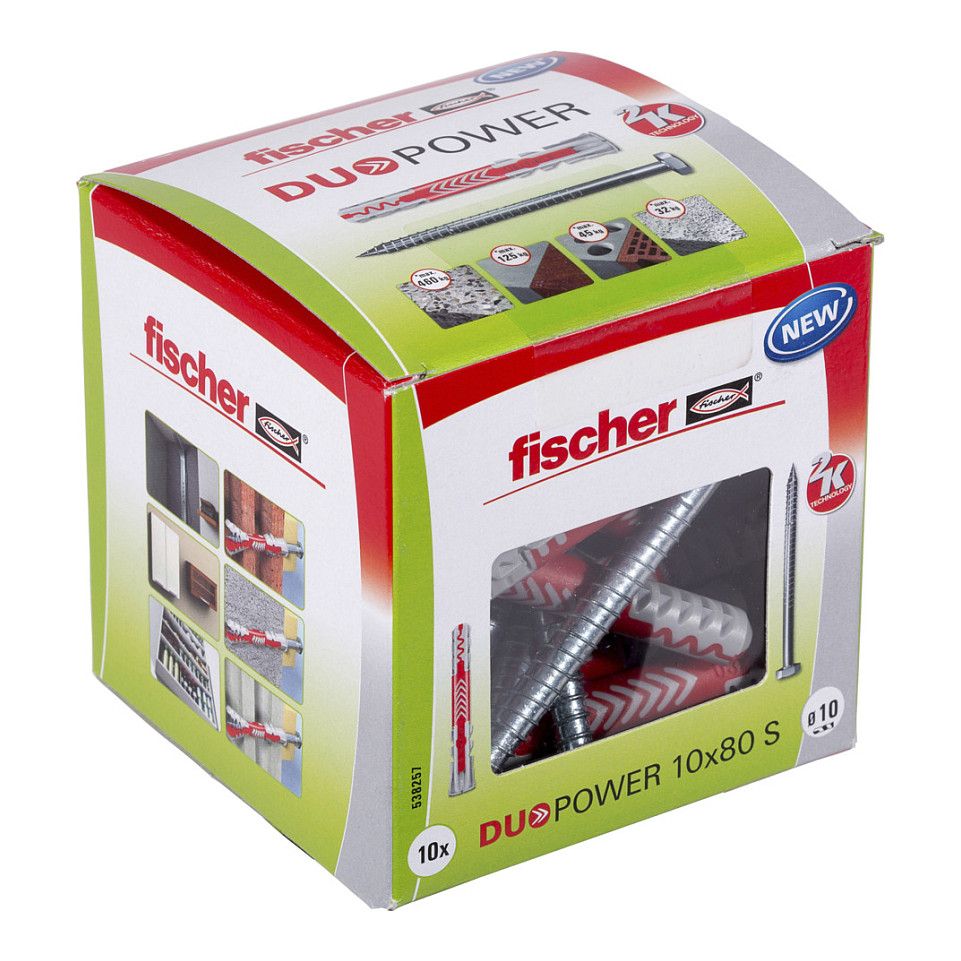 Fischer 538257 DUOPOWER 10x80 S LD 2-Komponenten-Dübel 80 mm 10 mm 10 St.