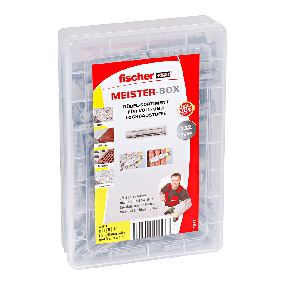 fischer Meister-Box - SX Plus Spreizdübel-Sortiment 132 Stück