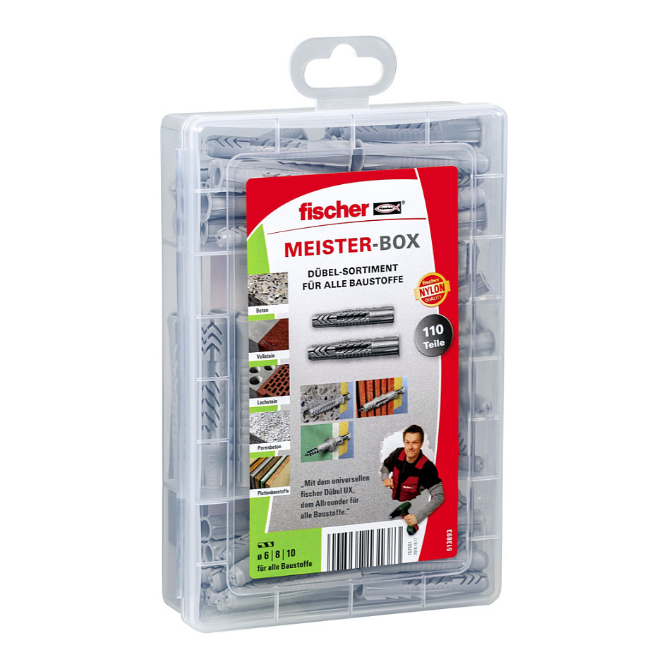fischer Meister-Box - UX/UX-R Universaldübel-Sortiment 110 Stück
