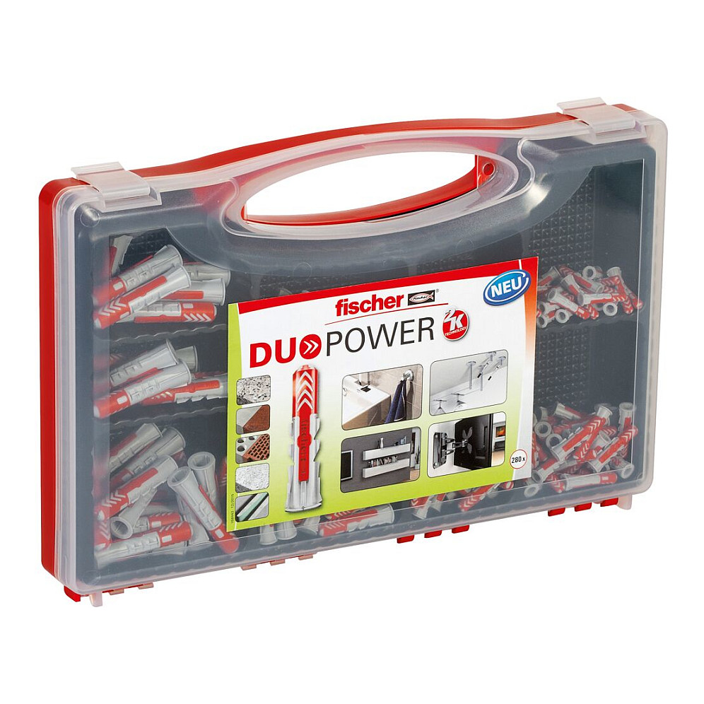 fischer RED-BOX - DuoPower Universaldübel-Sortiment 280 Stück Werkzeuge