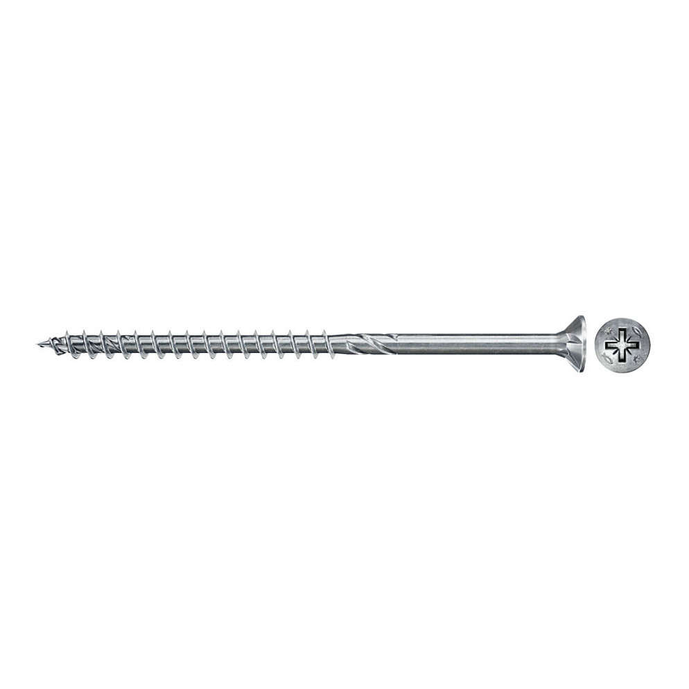 Fischer Spanplattenschraube Power-Fast II 6,0x50 Senkkopf (30 Stck, Teilgewinde, verzinkt) Werkzeuge