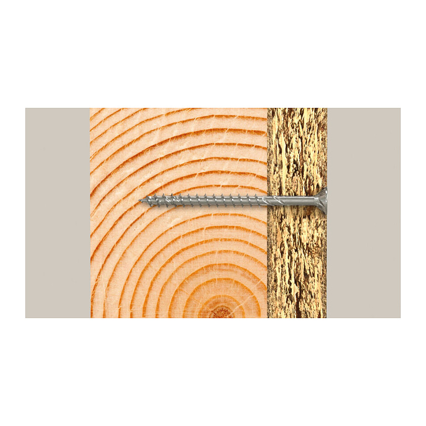 Fischer Spanplattenschraube Power-Fast II 5,0x60 Senkkopf (50 Stck, Teilgewinde, verzinkt)