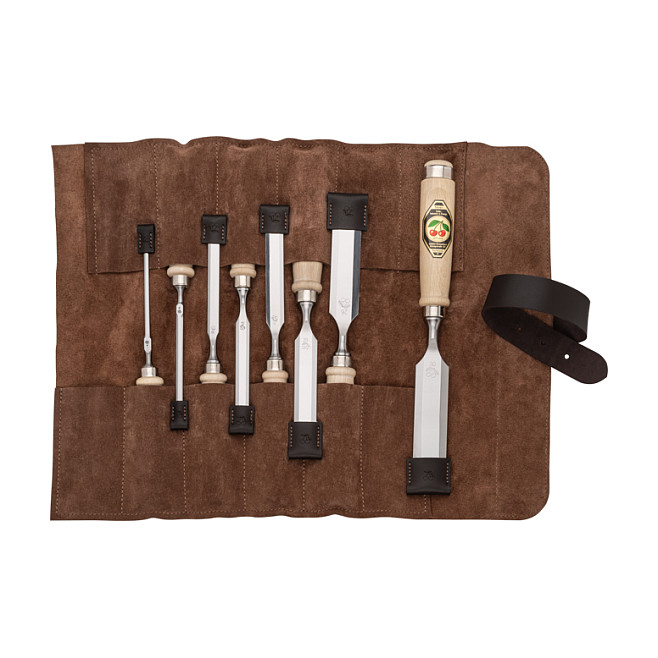 Kirschen Stechbeitelsatz 8-tlg. Tasche 4-6-10-12-16-20-26-30