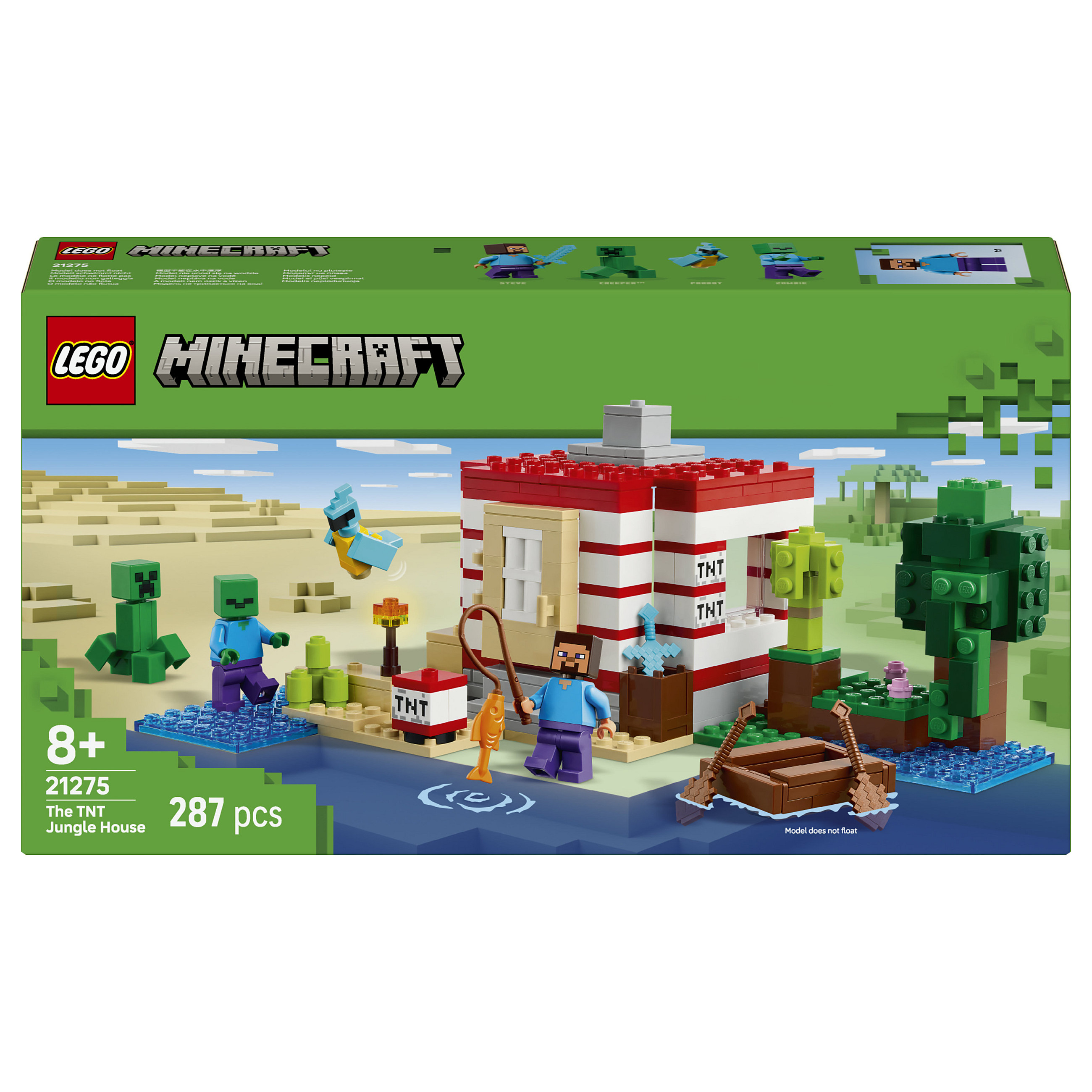 LEGO Minecraft The TNT Jungle House Spielwaren