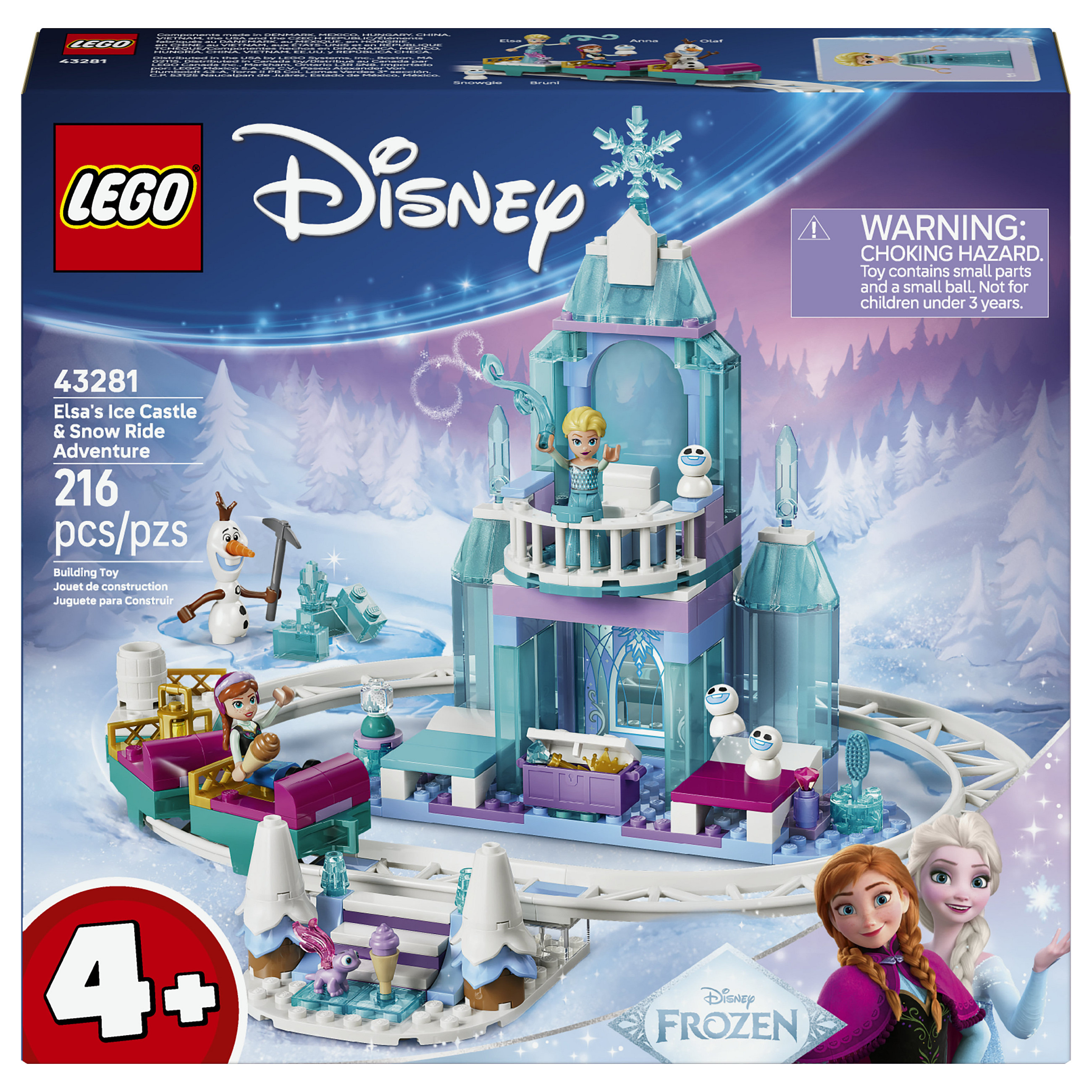 LEGO Disney Princess Elsa's Ice Castle & Snow Ride Adventure 43281 Spielwaren