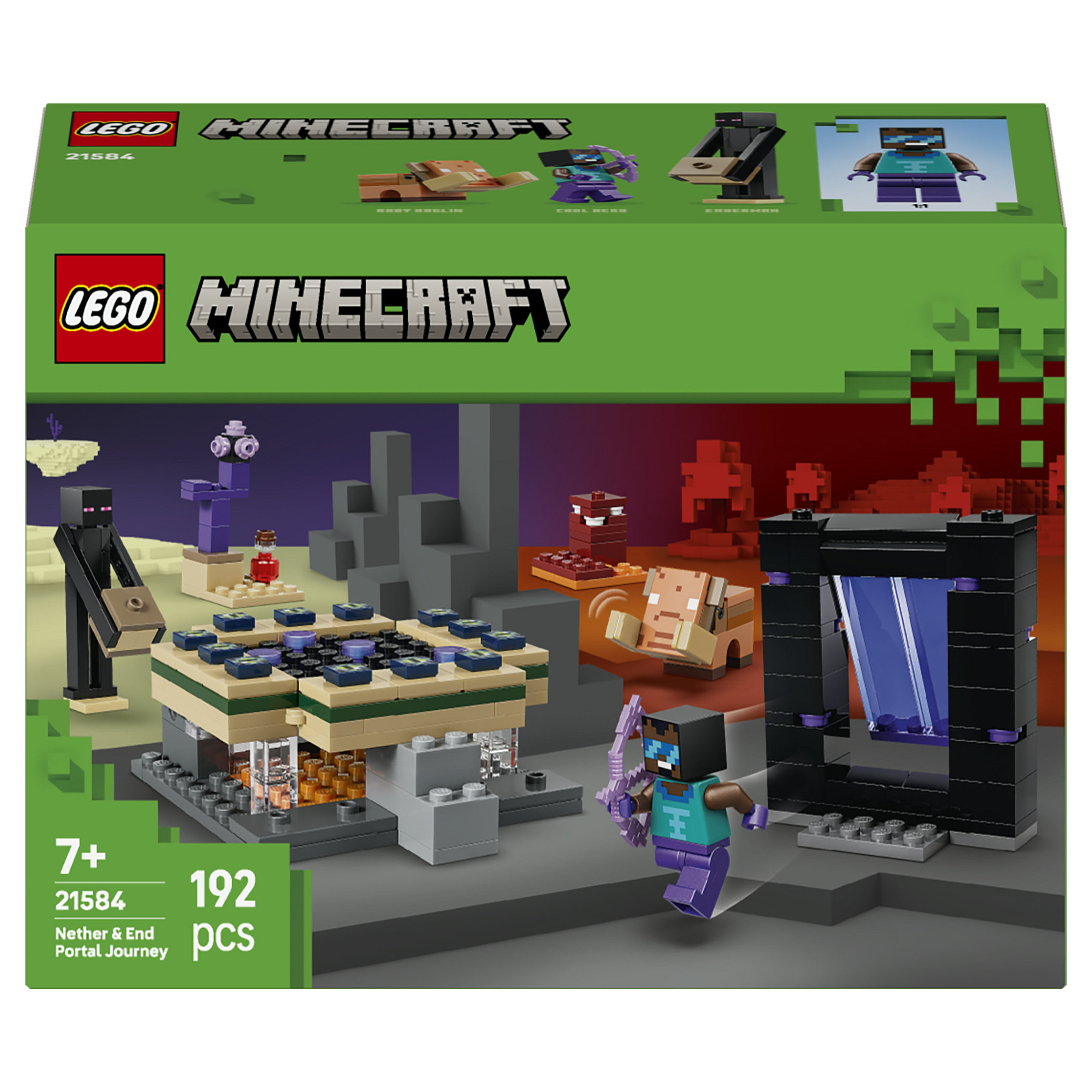 LEGO Minecraft Nether & End Portal Journey 21584 Spielwaren
