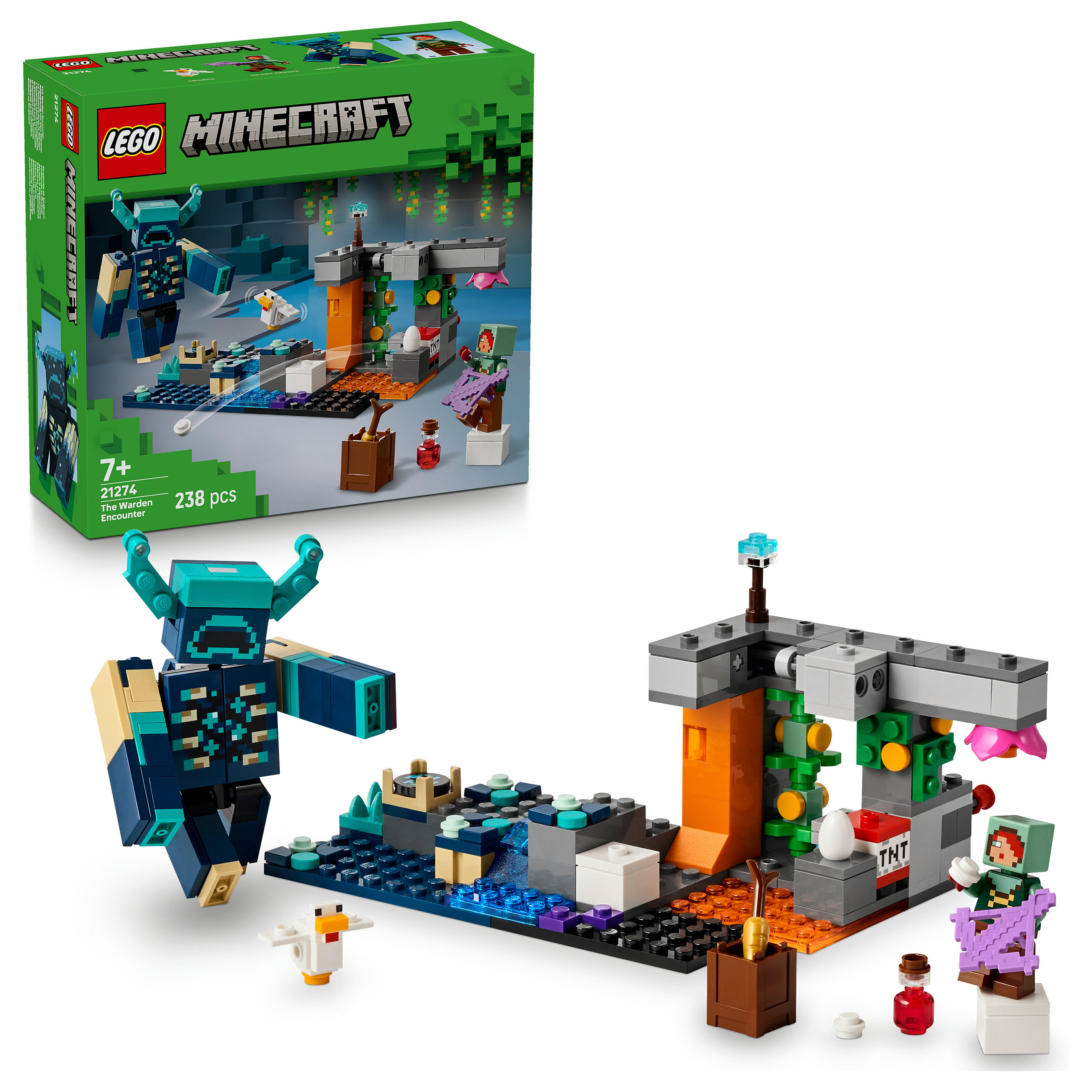 LEGO Minecraft The Warden Encounter