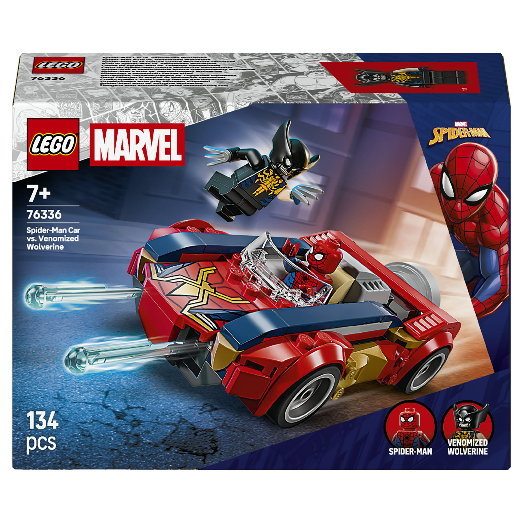 LEGO Marvel Spider-Man Car vs. Venomized Wolverine 76336 Spielwaren