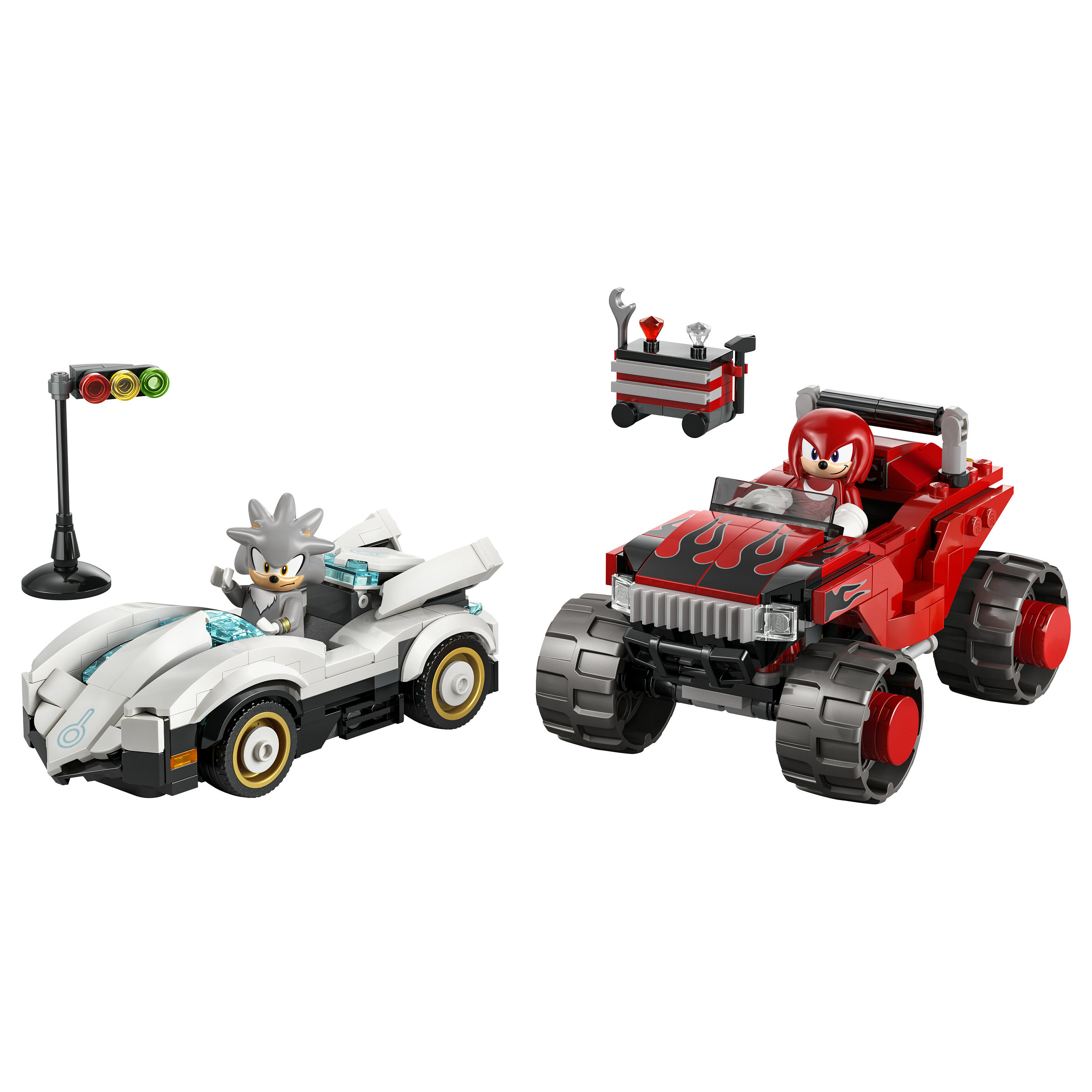 LEGO Sonic the Hedgehog Silver's Car vs. Knuckles' Monster Truck 77118