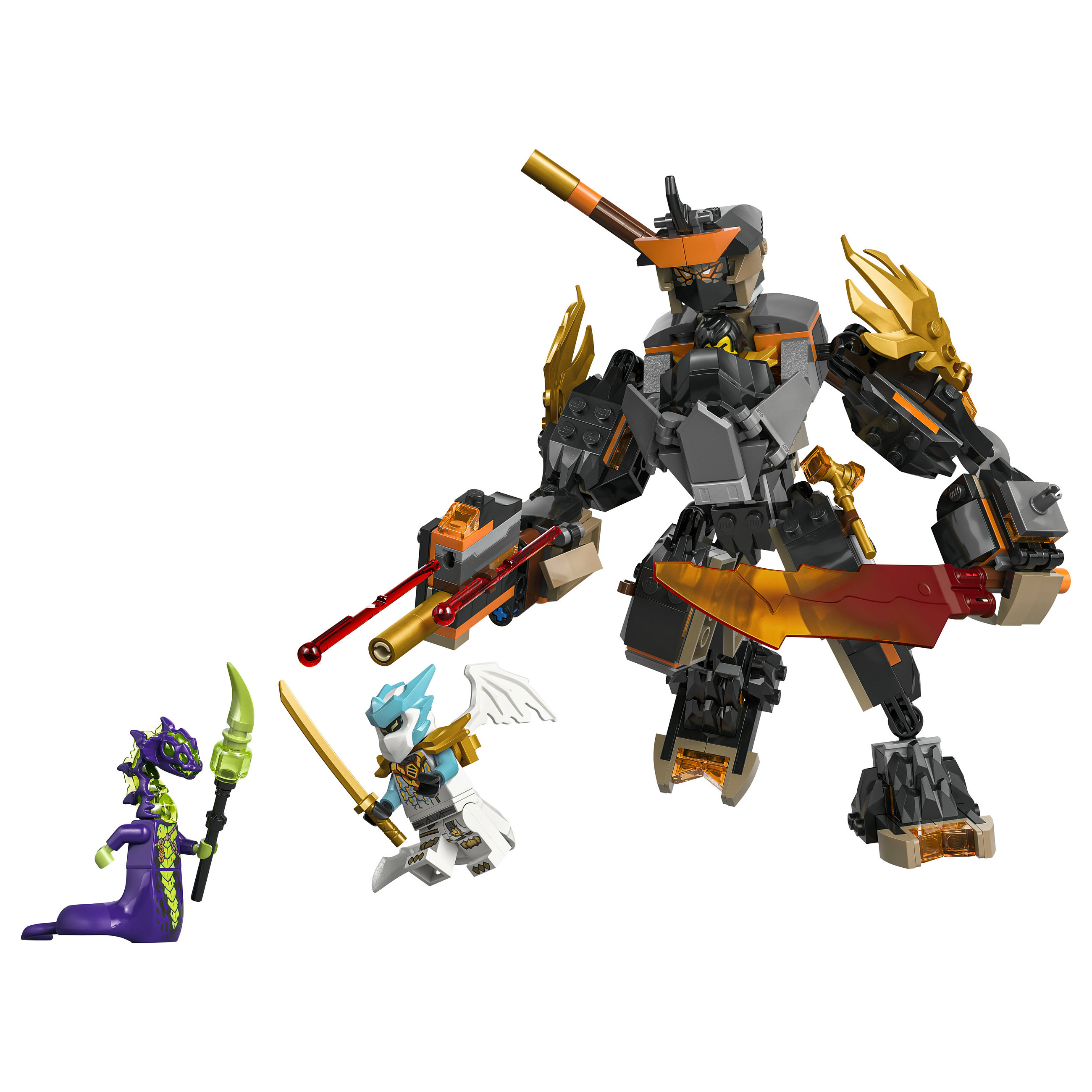 LEGO NINJAGO Cole's Mission Mech & Dragon Zane 71854
