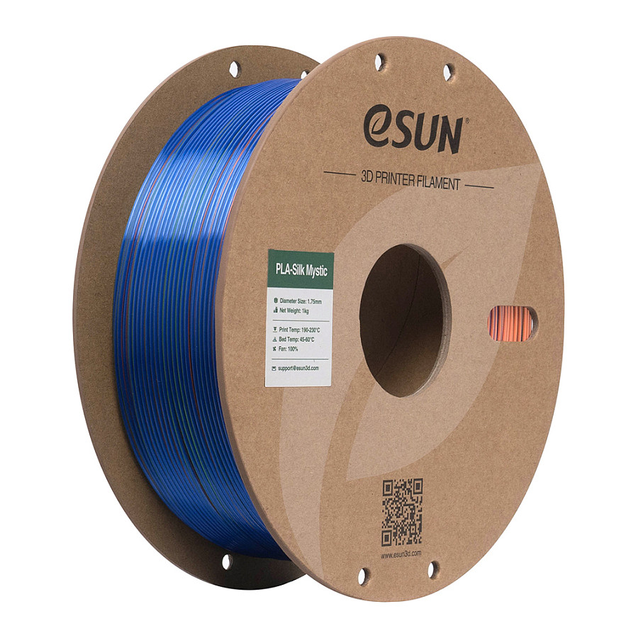 eSUN EPLA-SILK MYSTIC 1,75mm BLUE ORA GRN 1kg 3D Druck