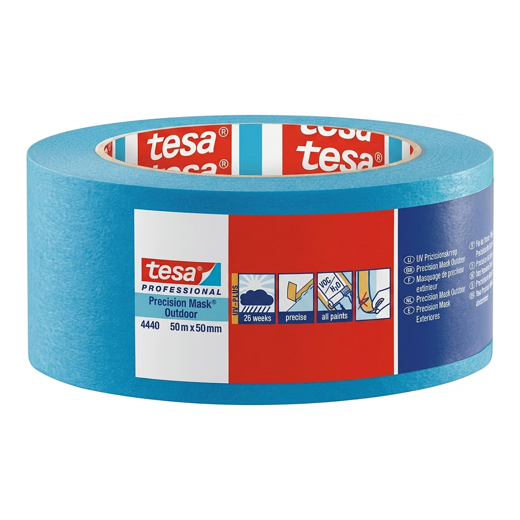 Tesa Kreppband 50m x 50mm Preci.outd.Prof. Blau 04440 Werkzeuge