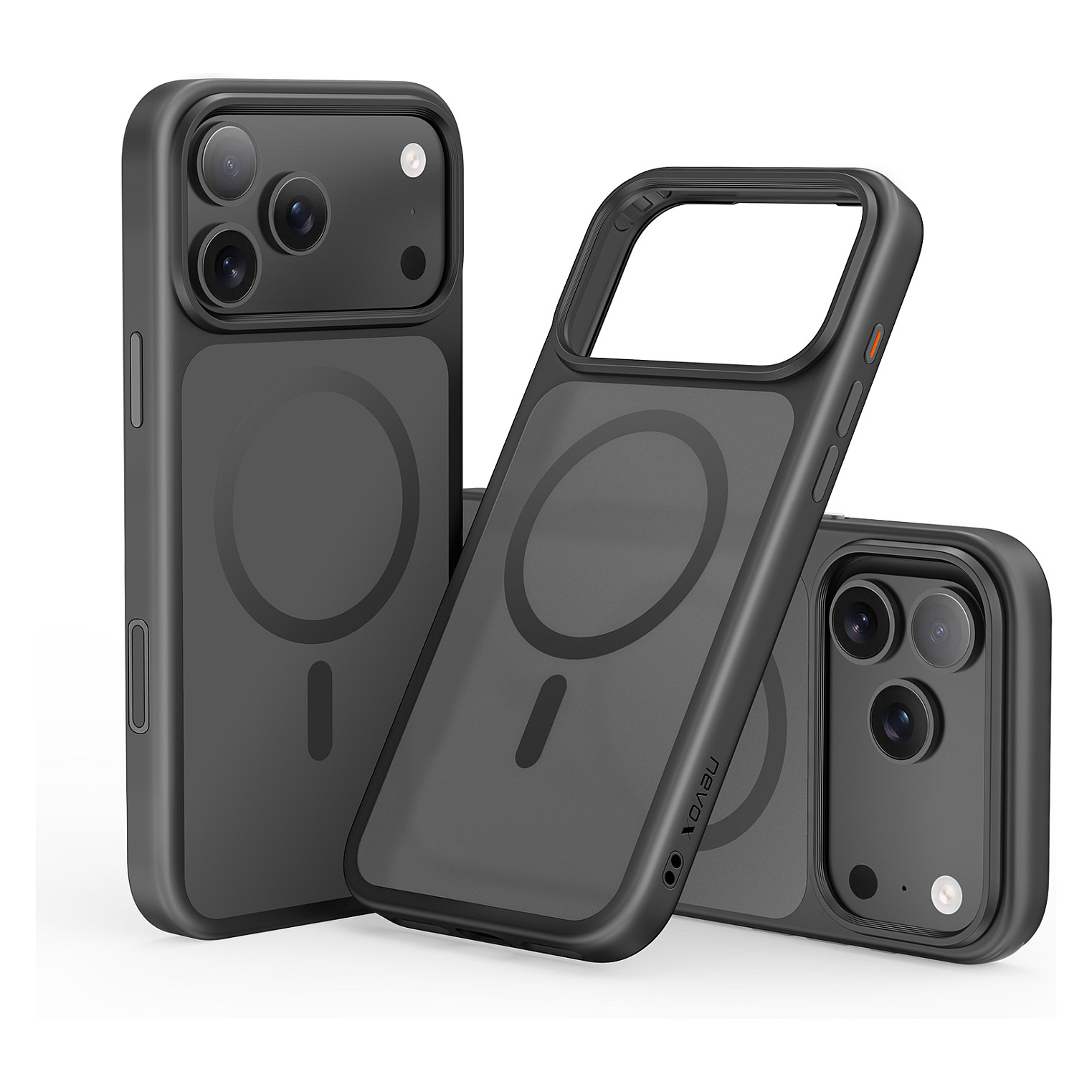 Nevox StyleShell InvisioiPhone 17 Pro kompatibel mit MagSafe schwarz